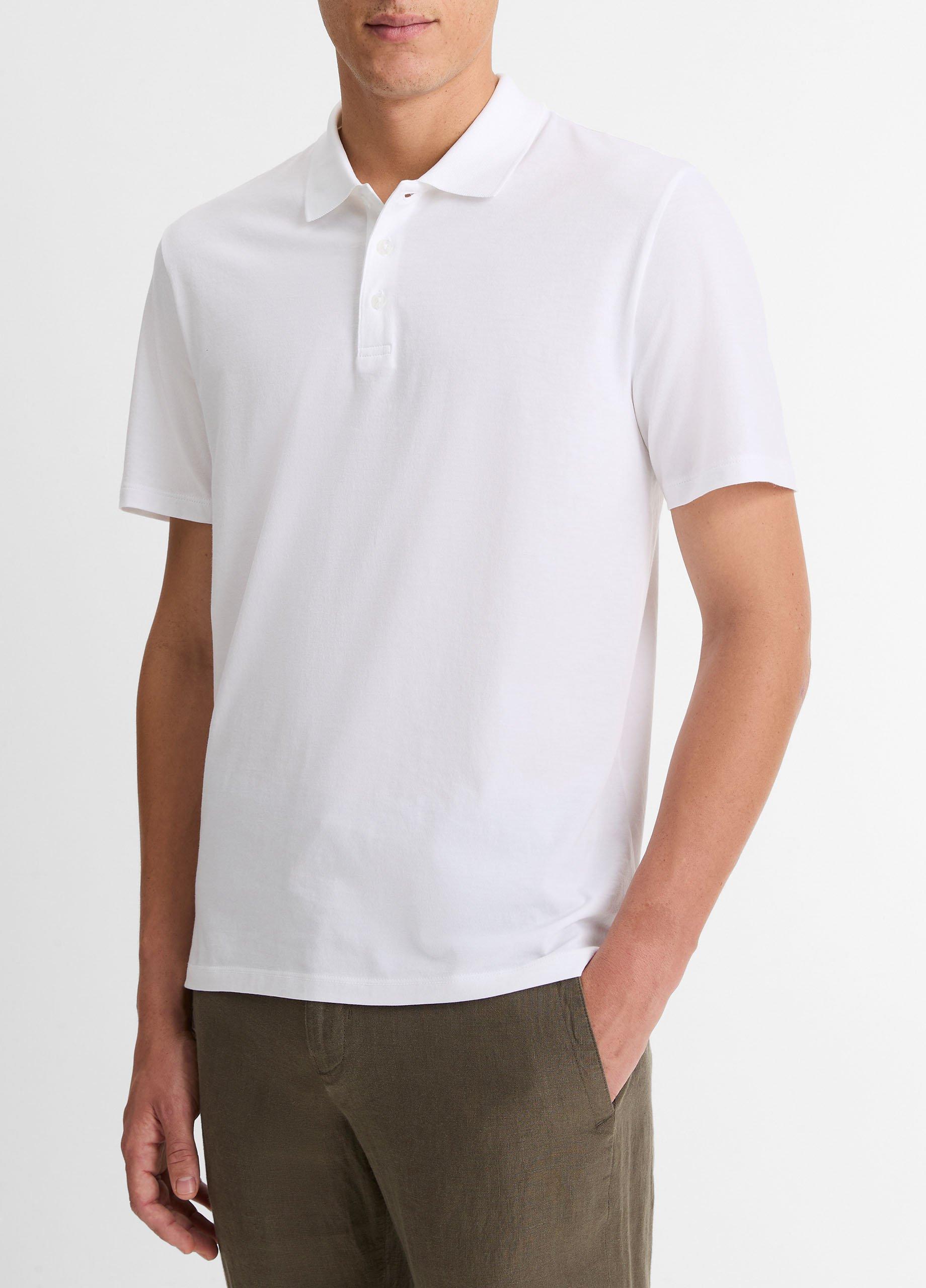 Pima Cotton Short-Sleeve Polo Shirt image number 1