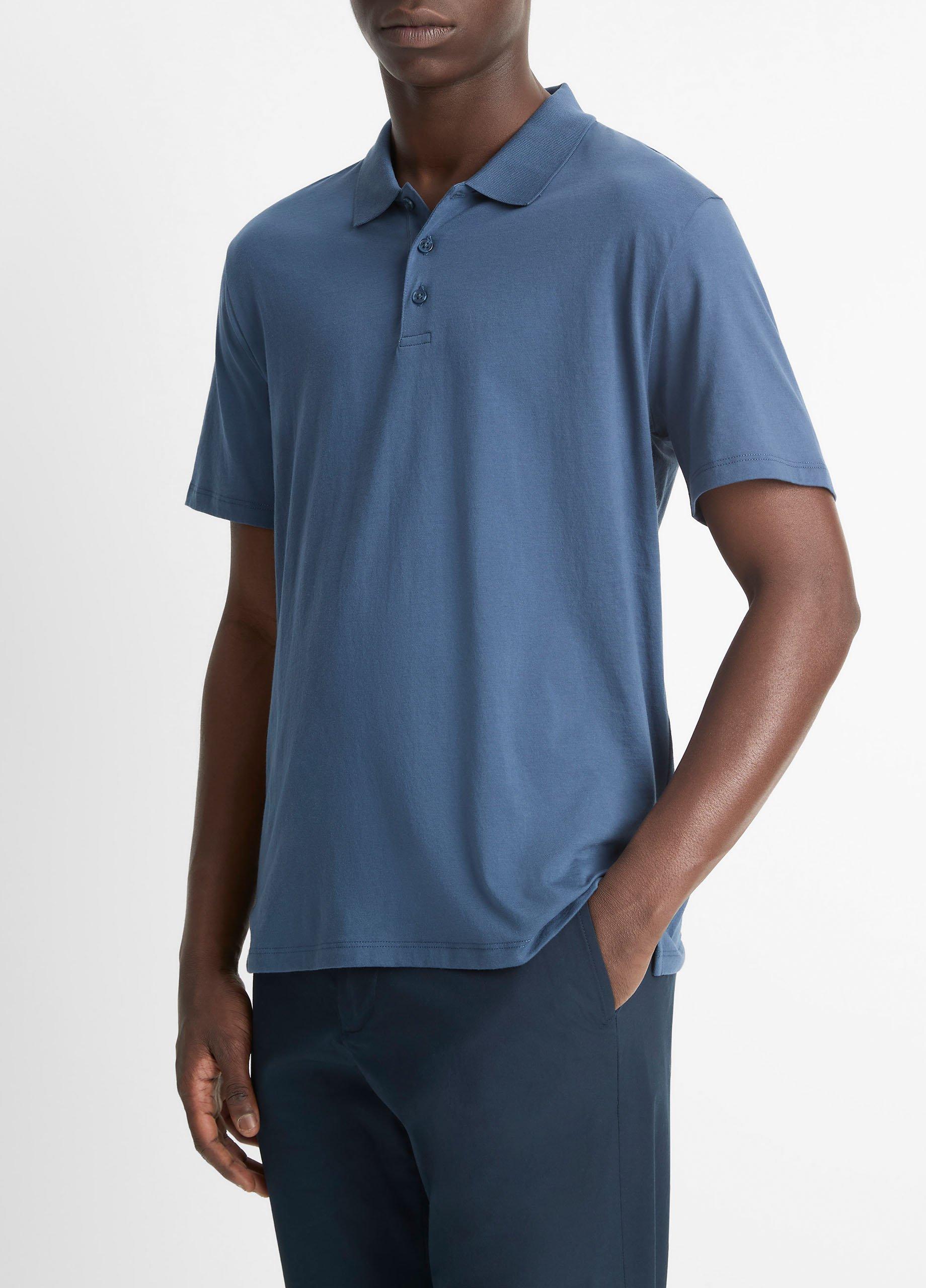 Pima Cotton Short-Sleeve Polo Shirt image number 1