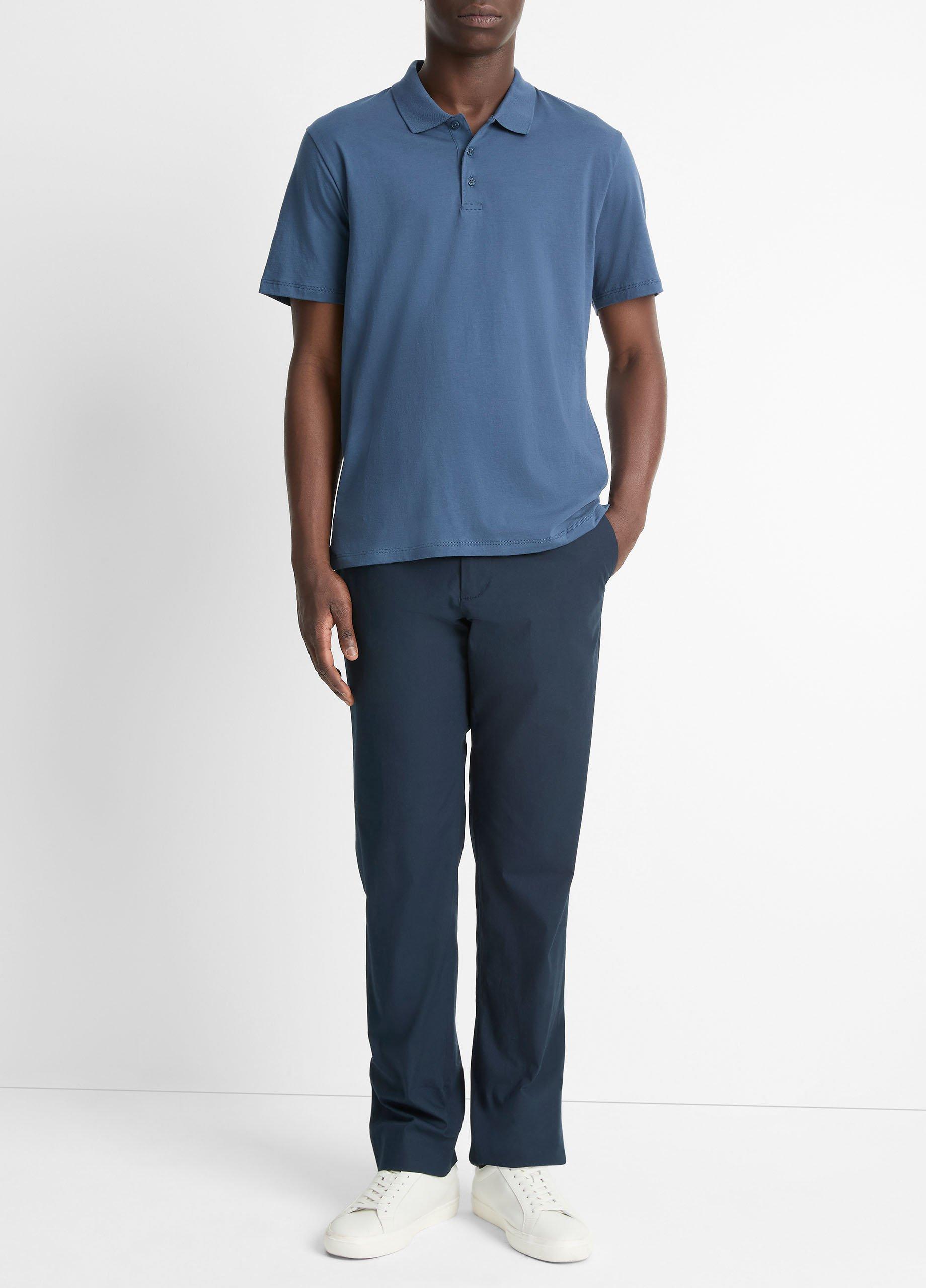 Pima Cotton Short-Sleeve Polo Shirt image number 3