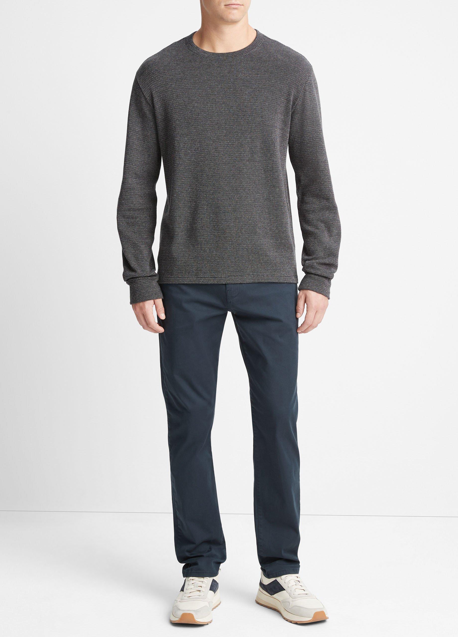 Textured Thermal Long-Sleeve Crew Neck T-Shirt image number 0