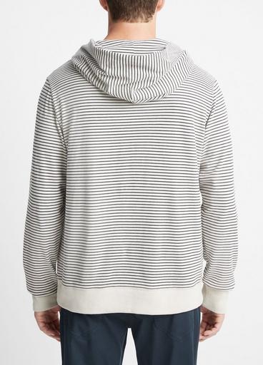 Striped Sueded Jersey Pullover Hoodie image number 3