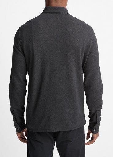 Double-Face Long-Sleeve Polo Shirt image number 3