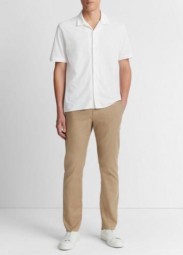 Cotton Piqué Cabana Short-Sleeve Button-Front Shirt image number 0