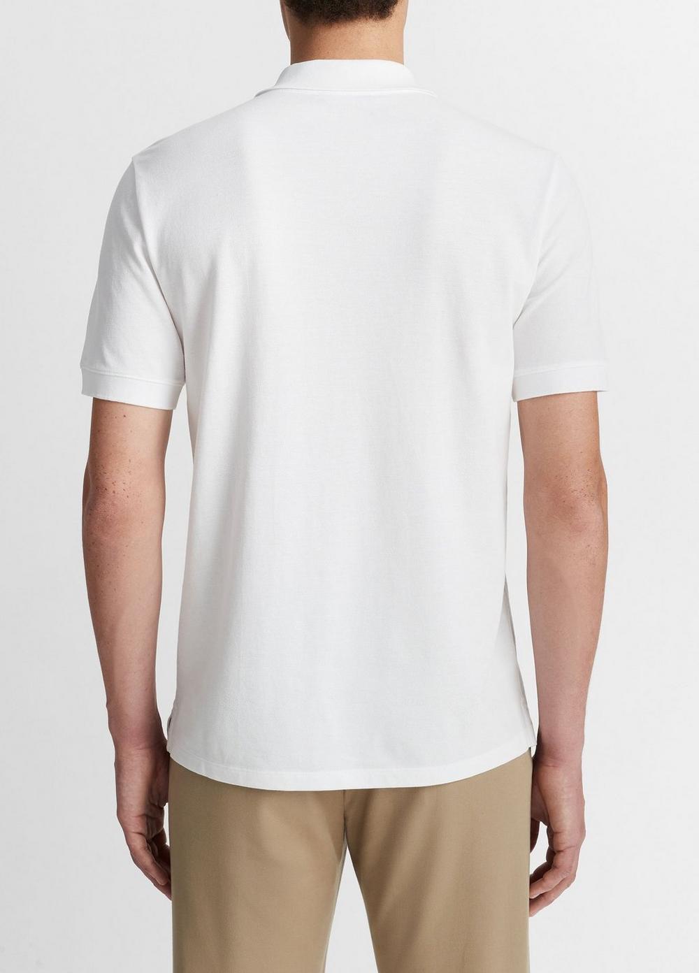 Cotton Piqué Polo Shirt in Henleys & Polos | Vince Cotton Piqué Polo Shirt in Henleys & Polos | Vince