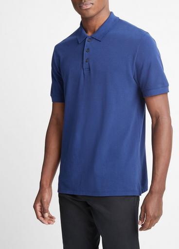 Cotton Piqué Short-Sleeve Polo Shirt image number 2