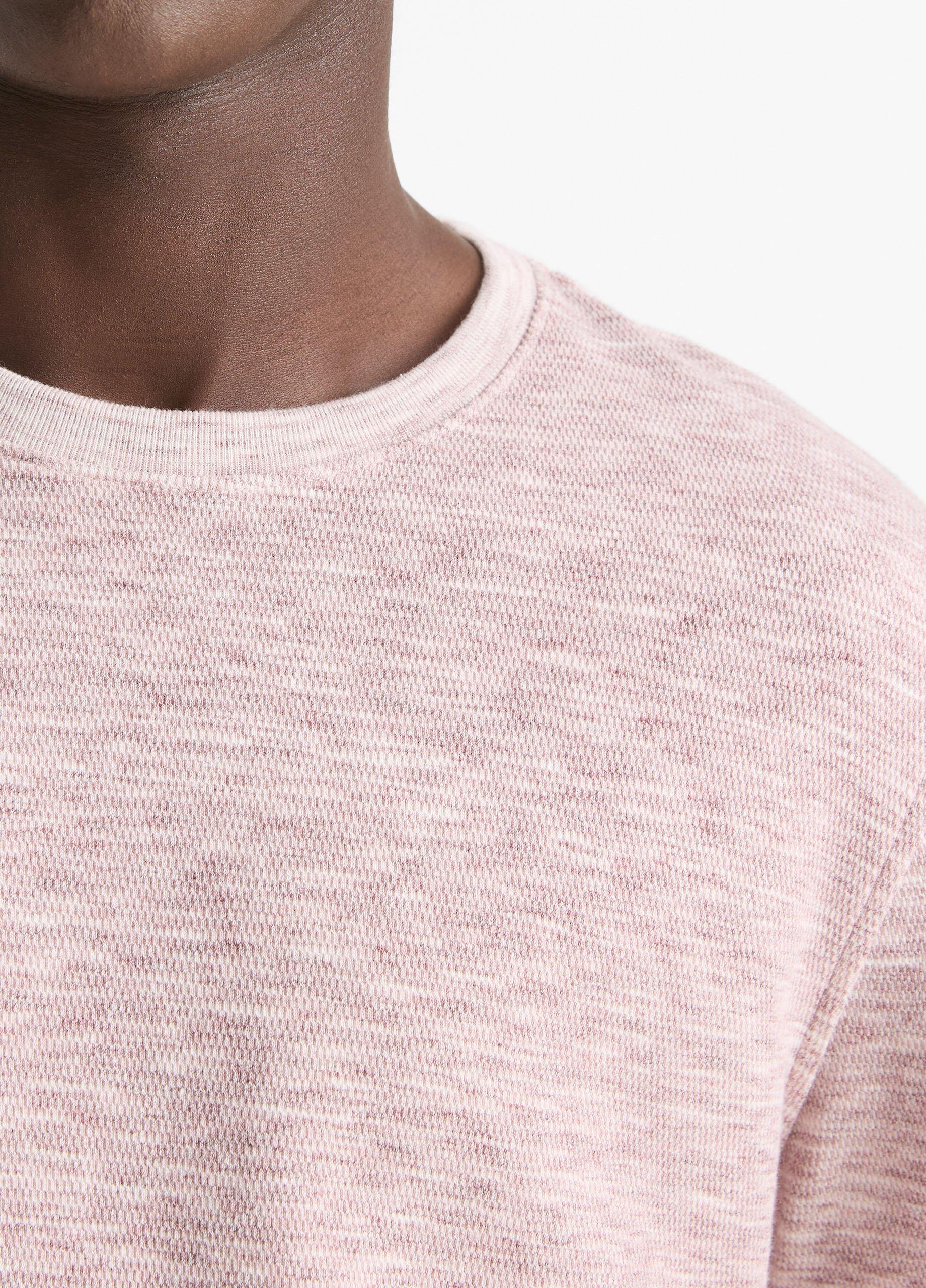 Space-Dye Cotton-Blend Long-Sleeve T-Shirt in Long Sleeve