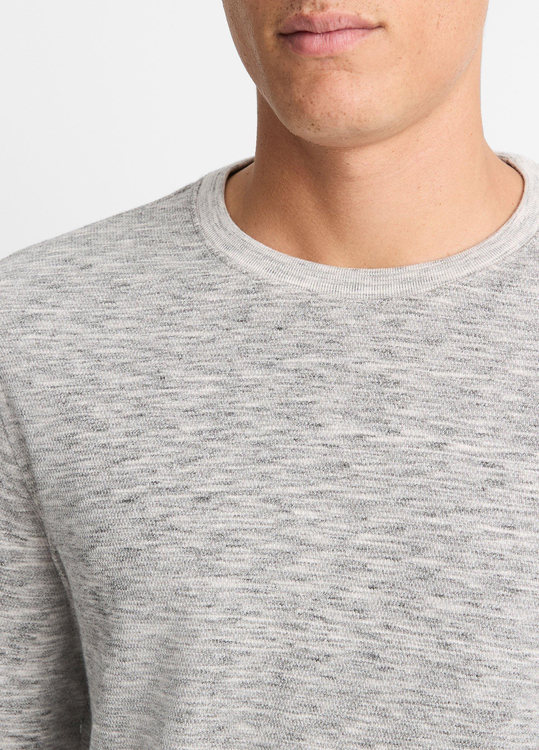 Space-Dye Cotton-Blend Long-Sleeve T-Shirt image number 1