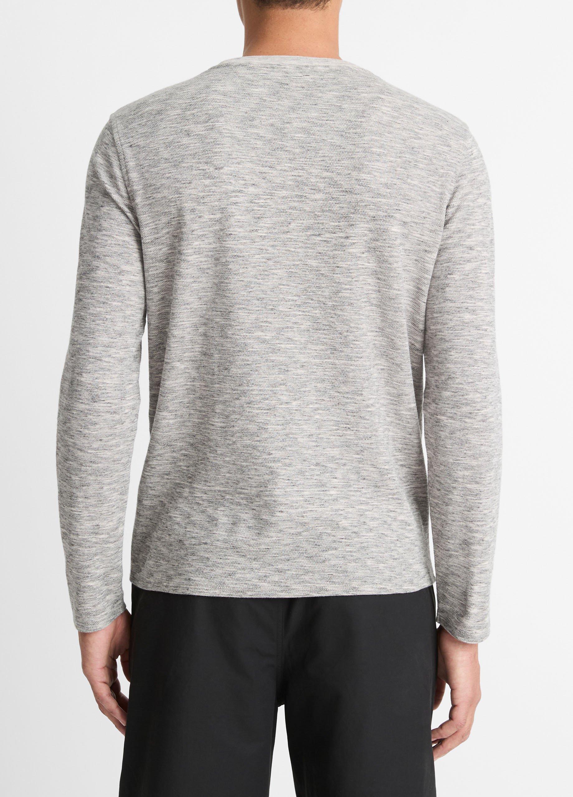 Space-Dye Cotton-Blend Long-Sleeve T-Shirt image number 3