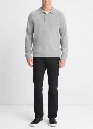 Cashmere Long-Sleeve Polo Sweater in Sweaters | Vince