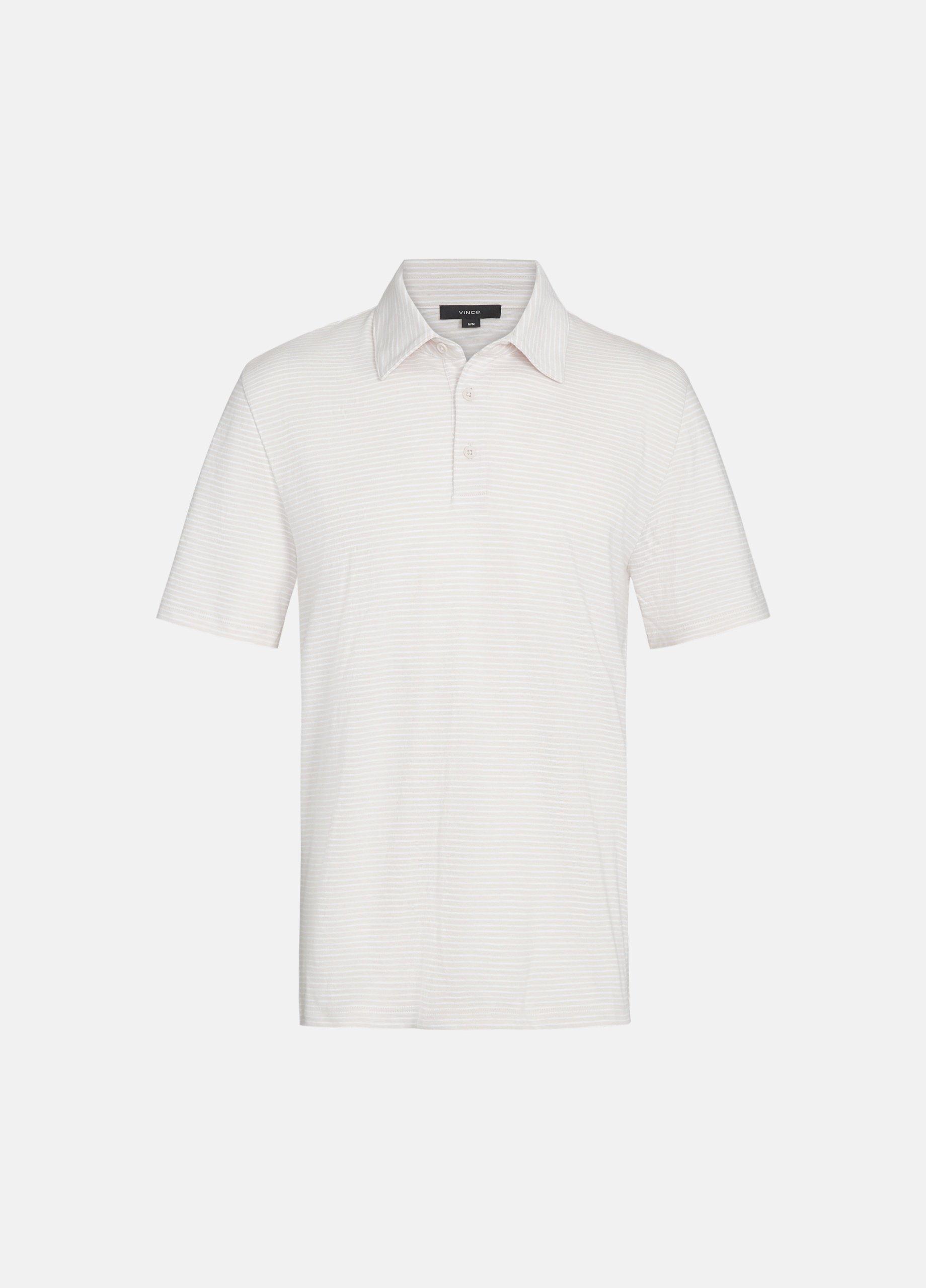 Striped Slub Cotton Polo Shirt image number 0