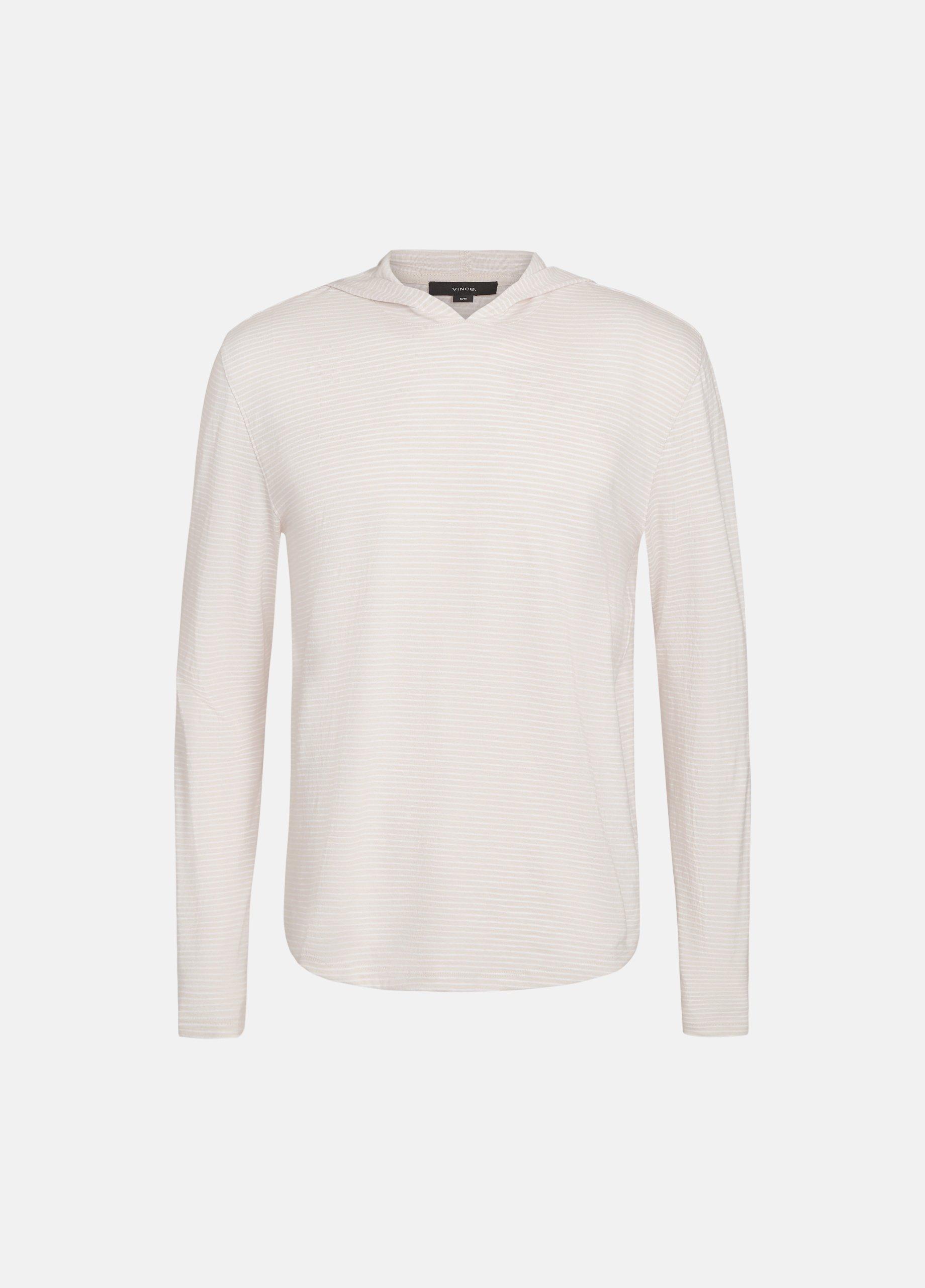 Striped Slub Cotton Hoodie image number 0