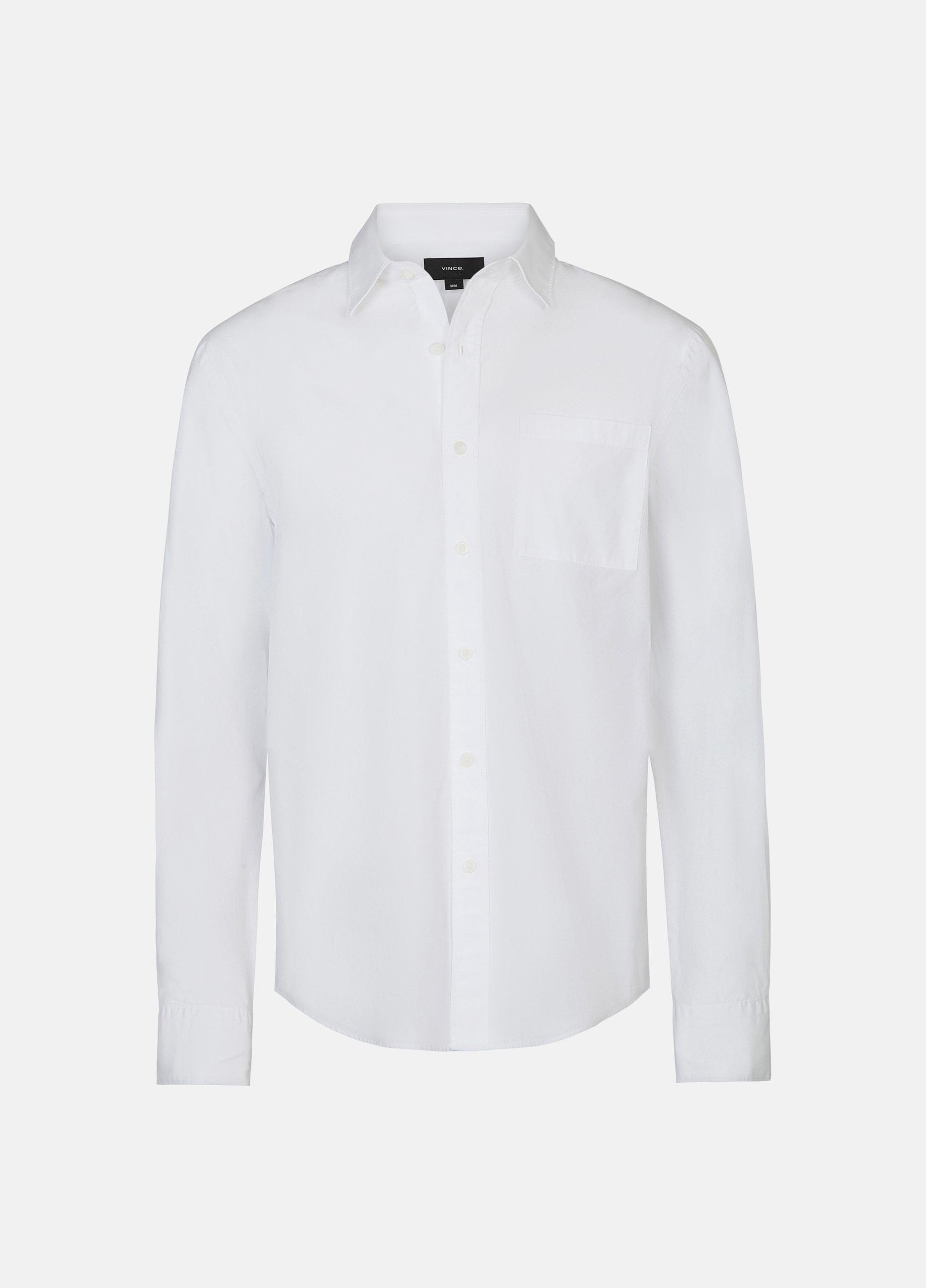 Cotton Poplin Button-Front Shirt image number 0