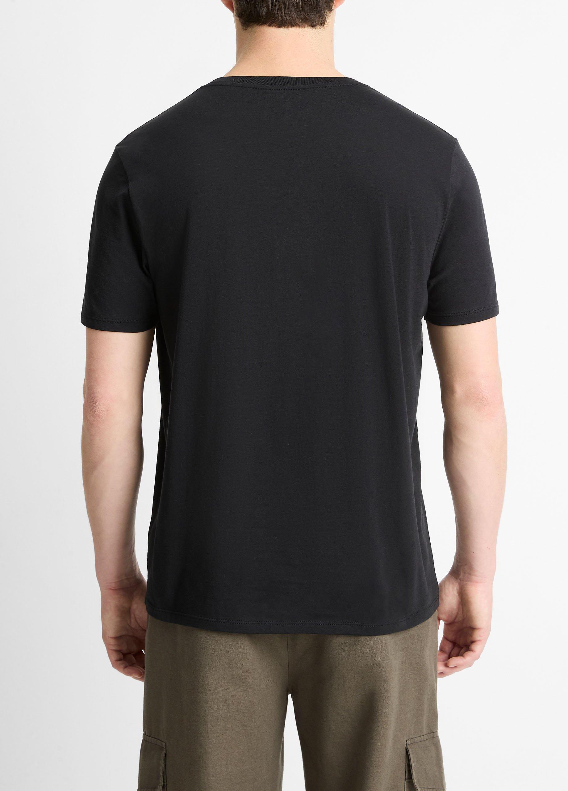 Pima Cotton V-Neck T-Shirt image number 2