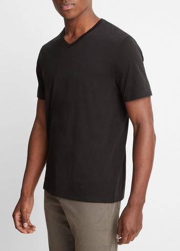 Pima Cotton V-Neck T-Shirt image number 2