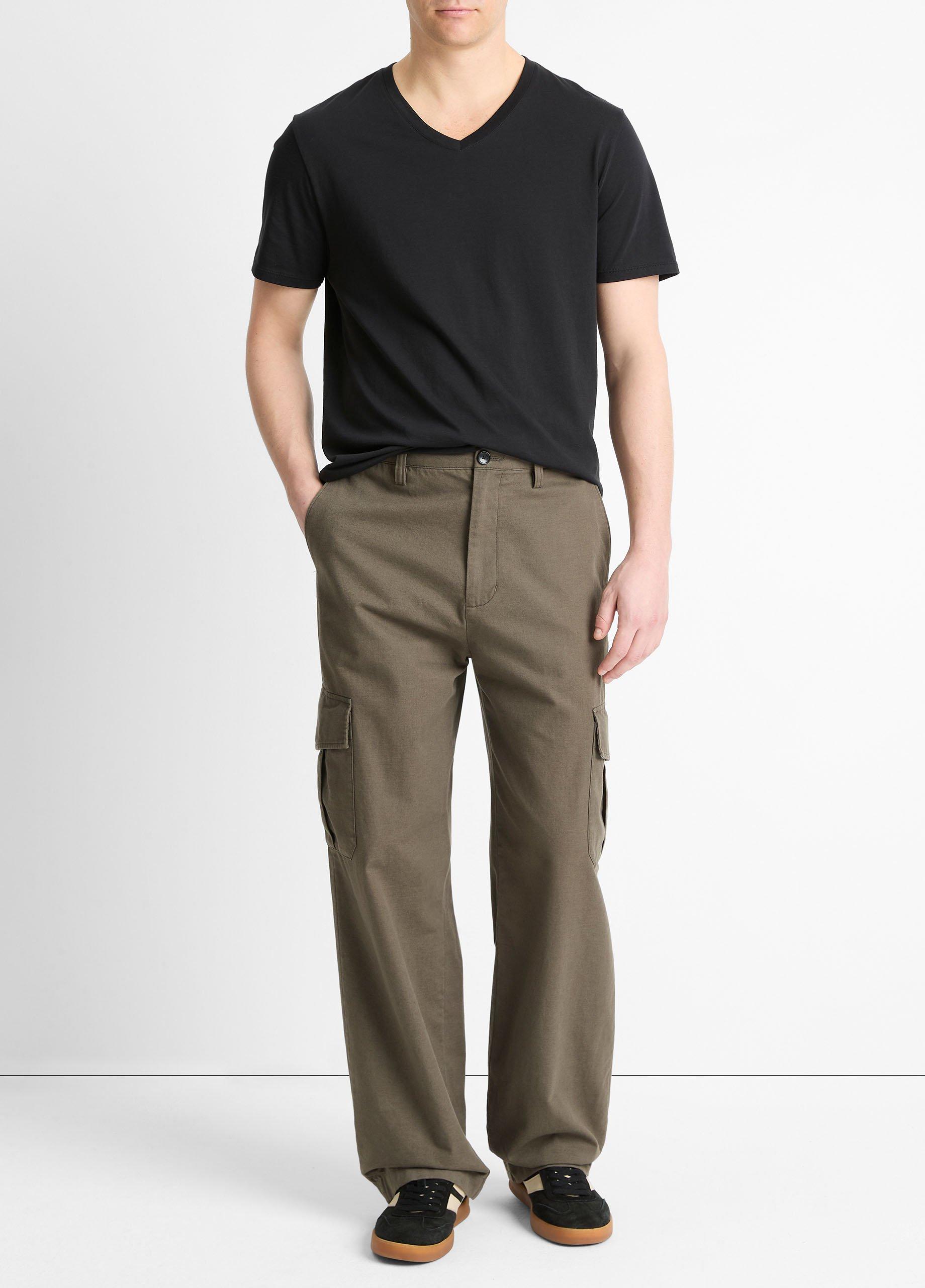 Pima Cotton V-Neck T-Shirt image number 3