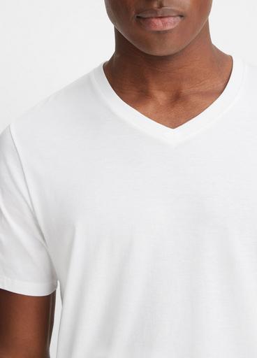 Pima Cotton V-Neck T-Shirt image number 1