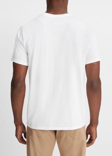 Pima Cotton V-Neck T-Shirt image number 3
