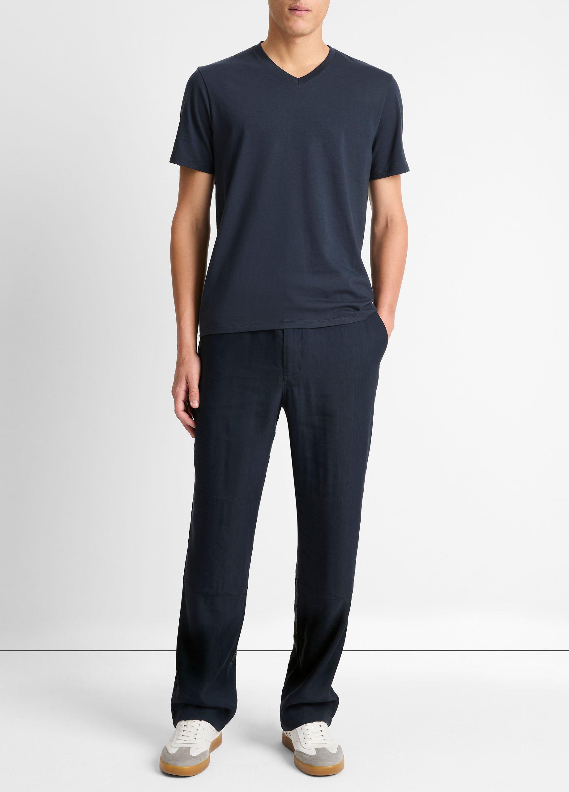 Pima Cotton V-Neck T-Shirt image number 3