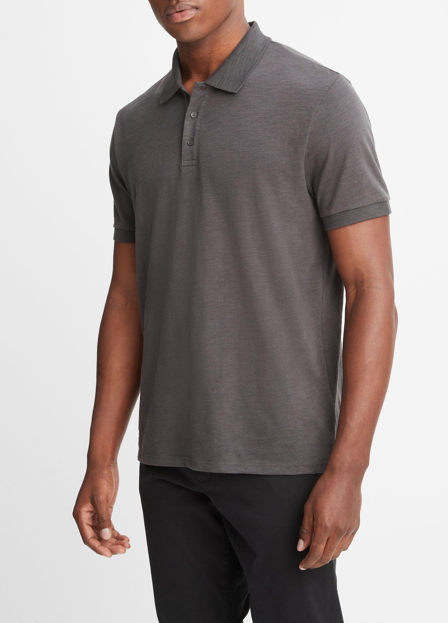 Classic Slub Polo Shirt in Henleys & Polos | Vince