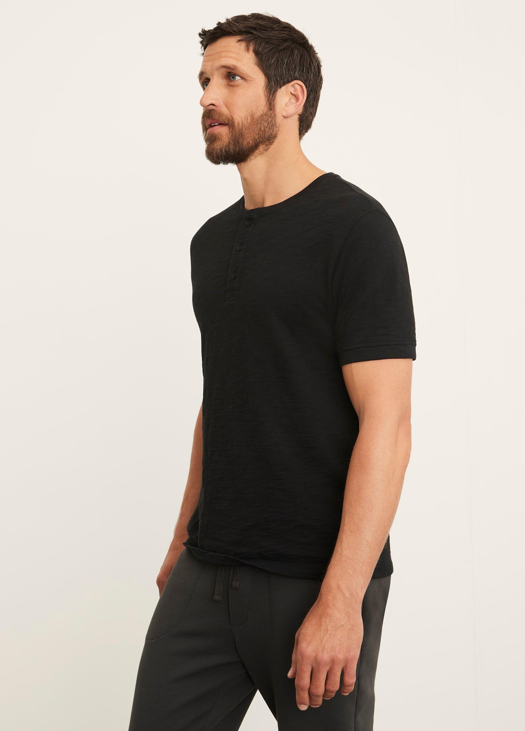 Slub Cotton Short Sleeve Henley image number 2