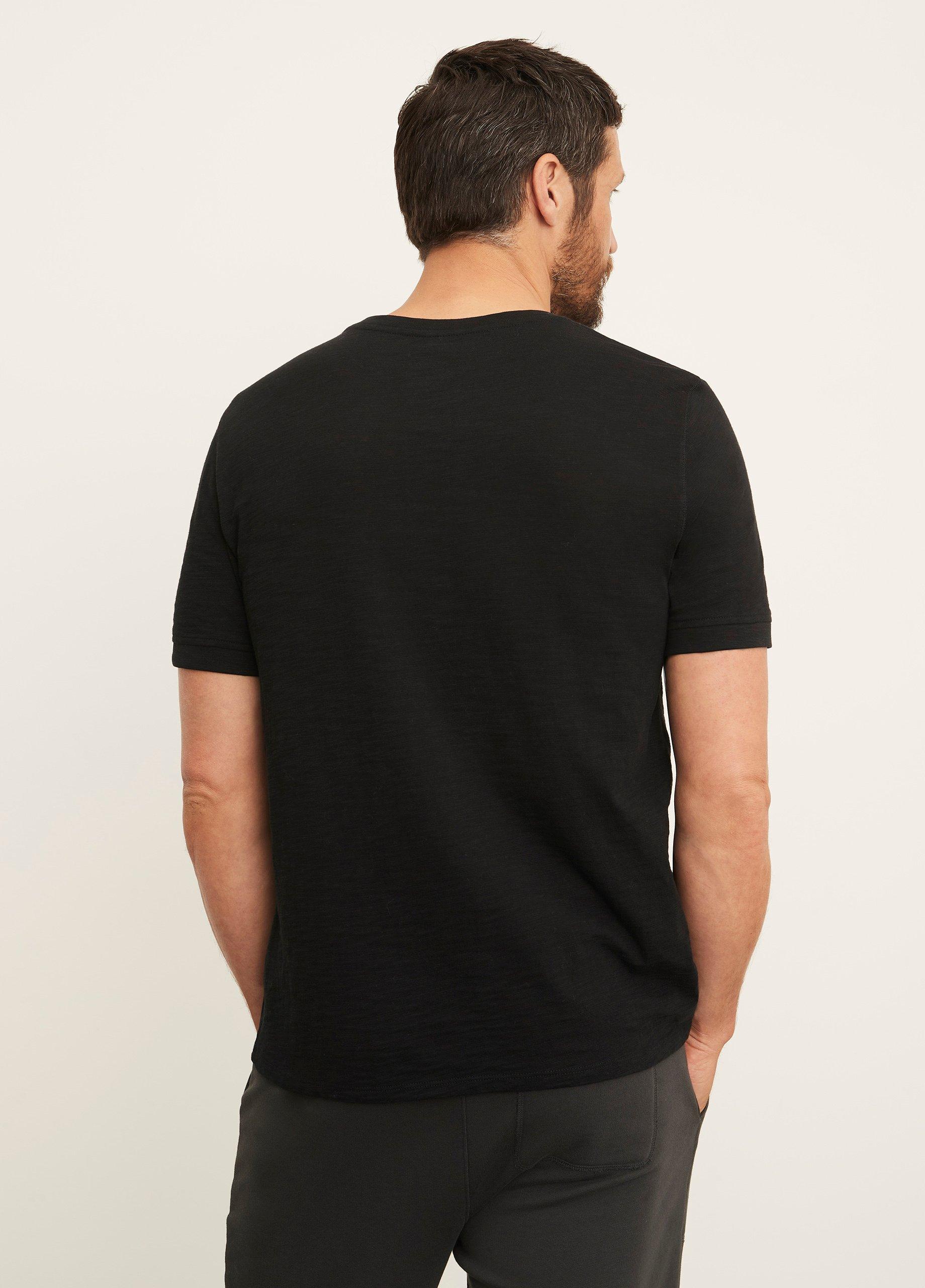 Slub Cotton Short Sleeve Henley image number 3