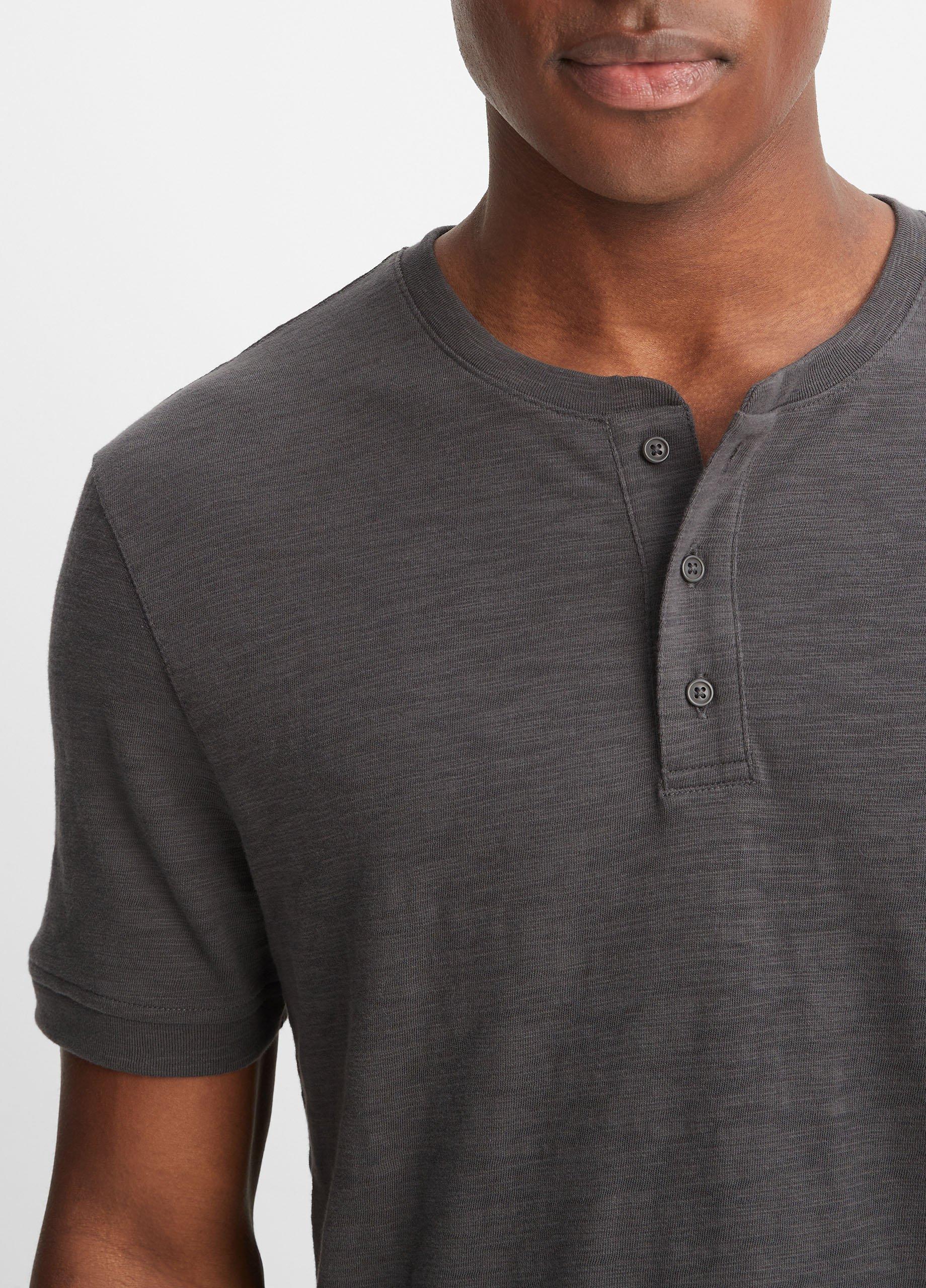 Slub Cotton Short Sleeve Henley image number 1