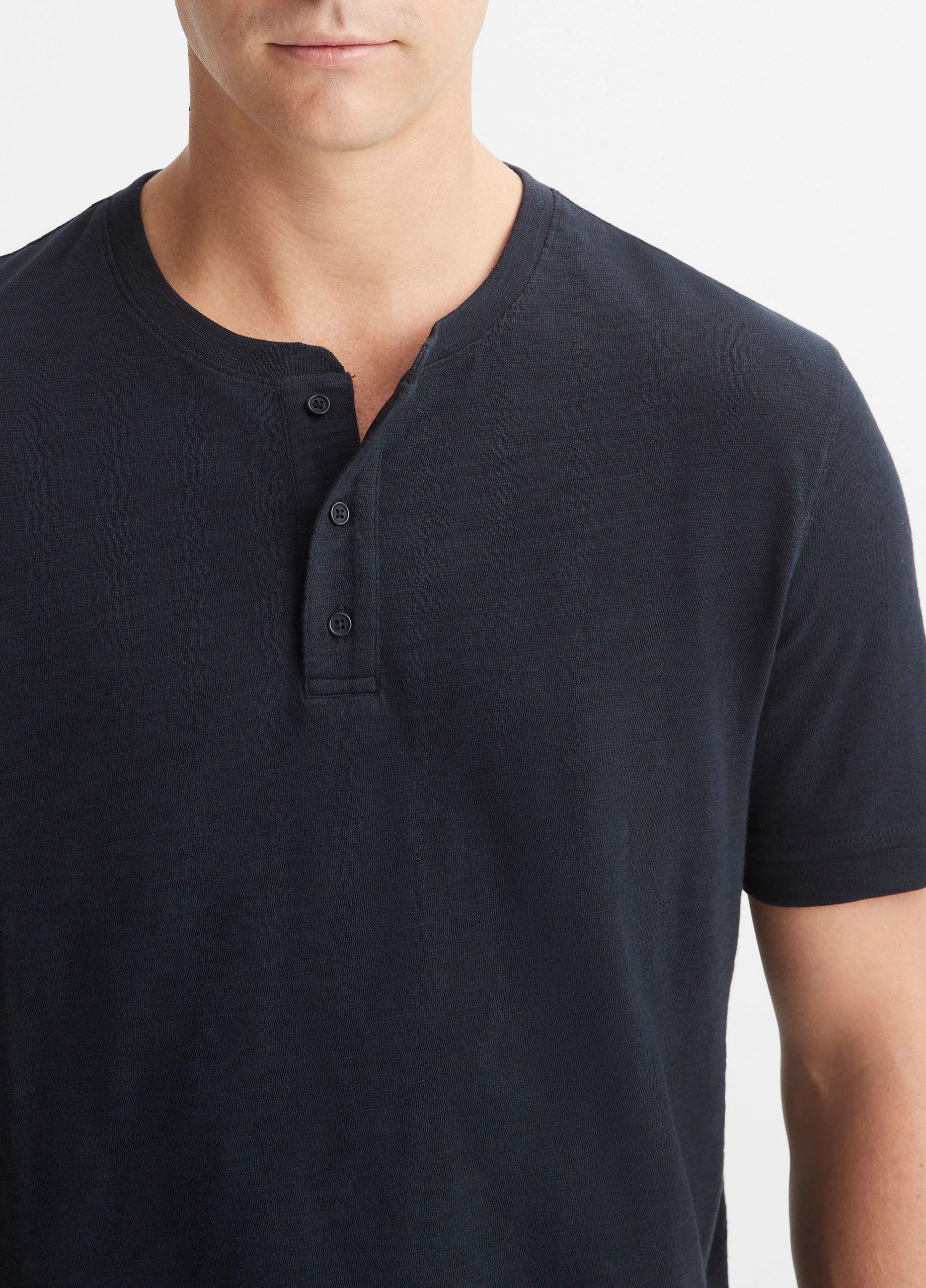 Slub Cotton Short Sleeve Henley image number 1