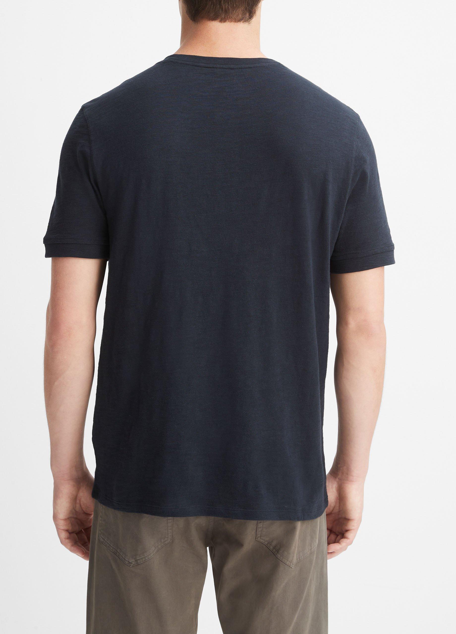 Slub Cotton Short Sleeve Henley image number 3