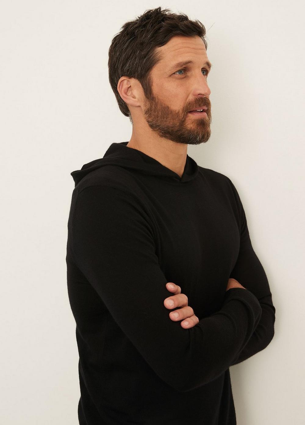Featherweight Wool Cashmere Pullover Hoodie