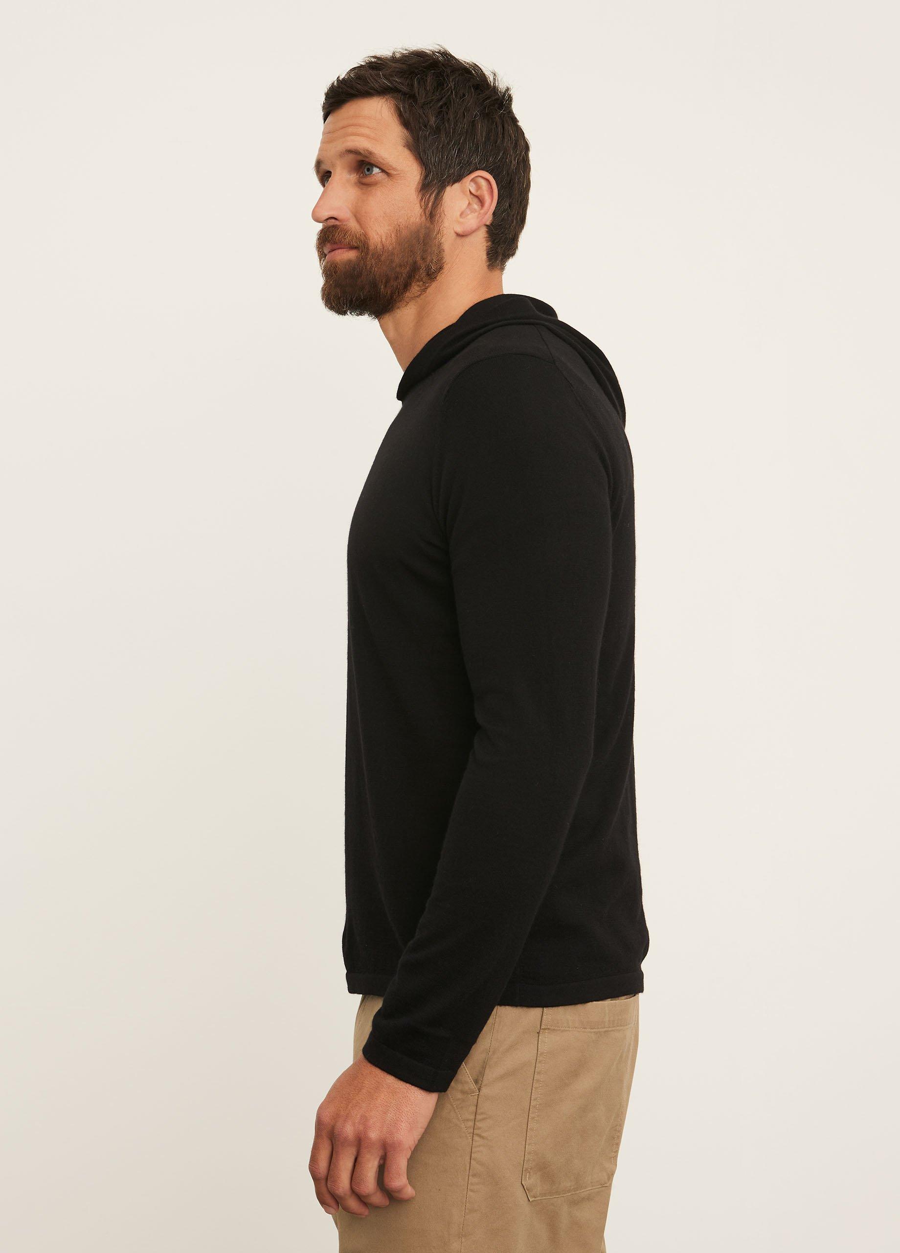 Featherweight Wool Cashmere Pullover Hoodie image number 2