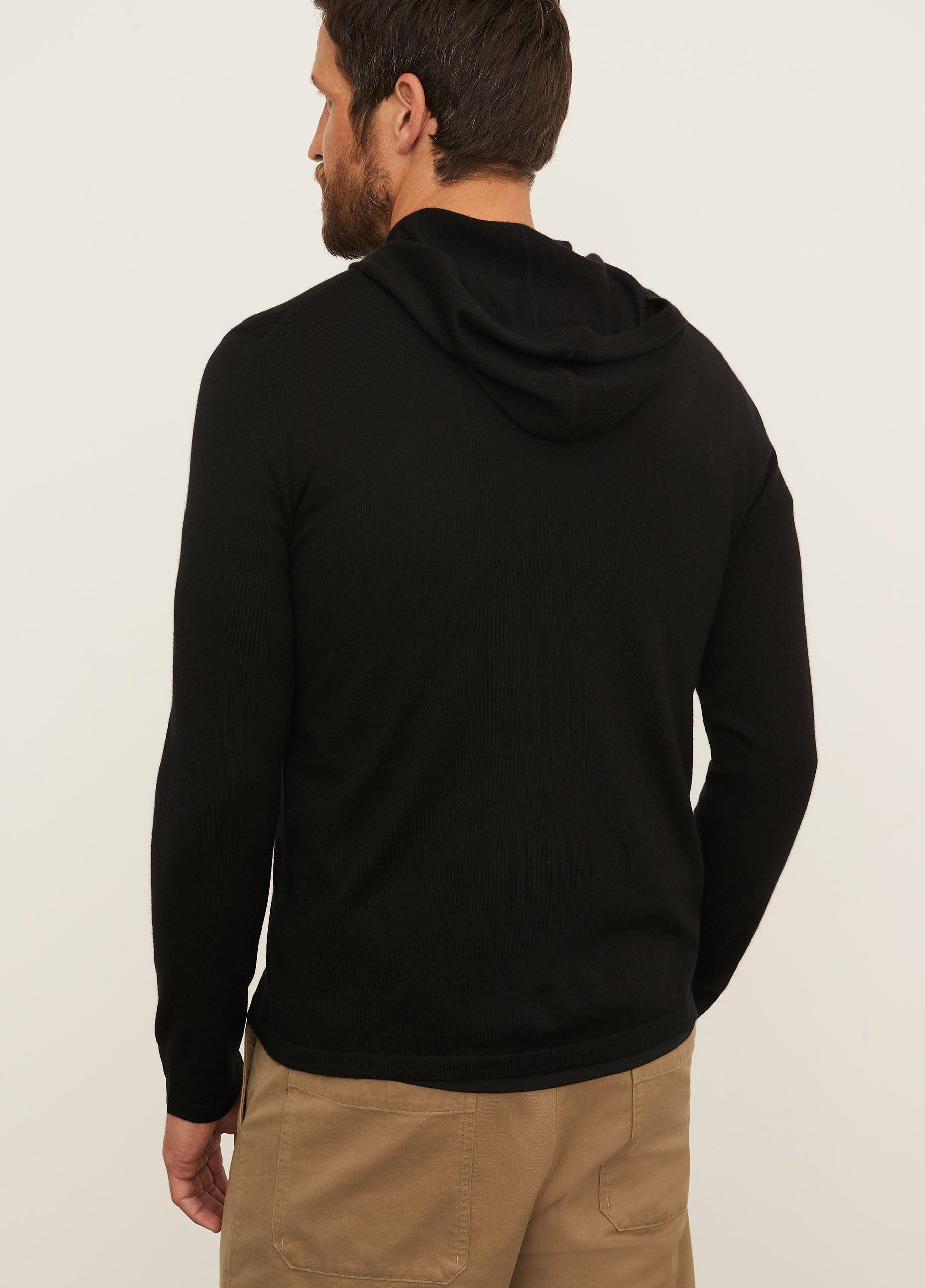 Featherweight Wool Cashmere Pullover Hoodie image number 3
