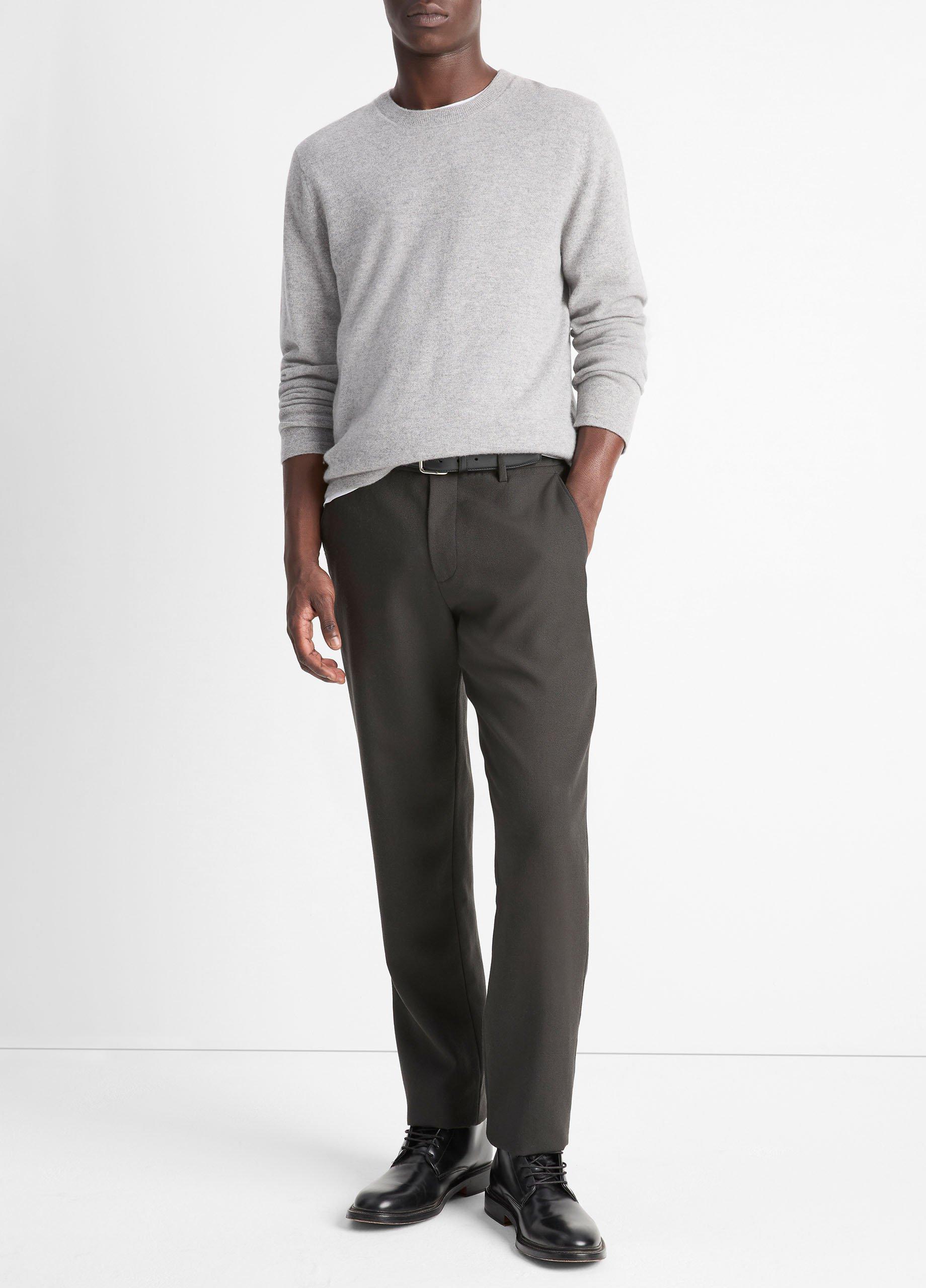 빈스 Vince Cashmere Crew Neck Sweater,HEATHER GREY