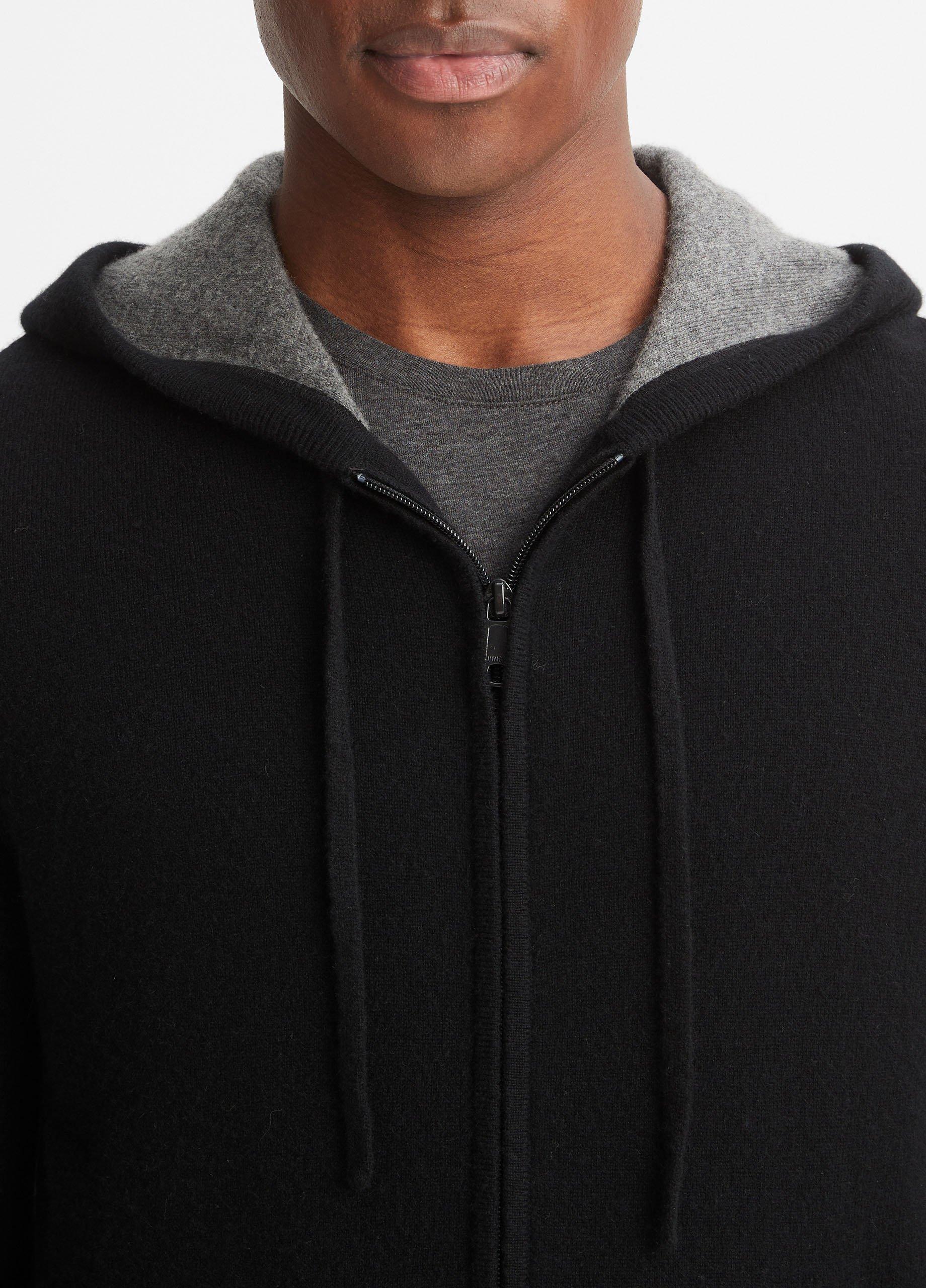 NWT Vince Wool / Cashmere Blend Hoodie Sweatshirt Full zip retailer Retails 425$ XL or L