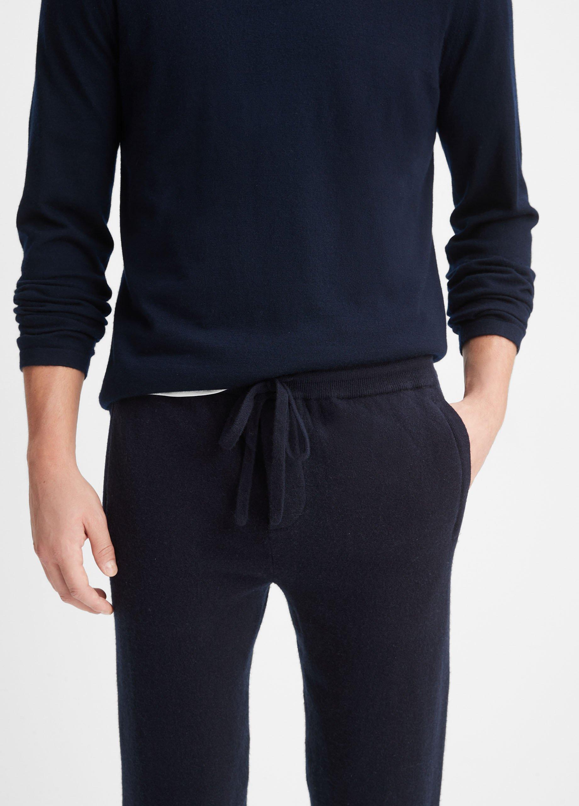 cashmere joggers black