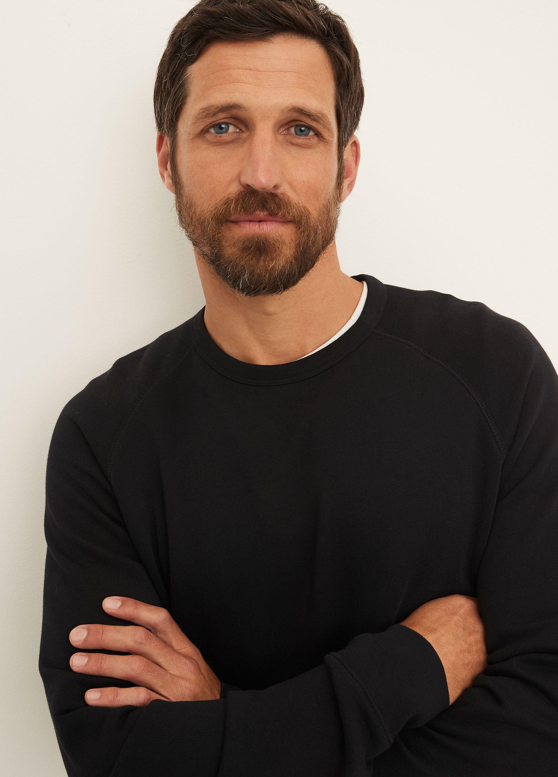 French Terry Long Sleeve Crew Neck T-Shirt image number 1