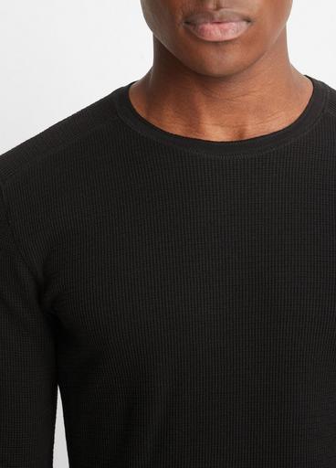 Thermal Long Sleeve Crew Neck Pullover image number 1