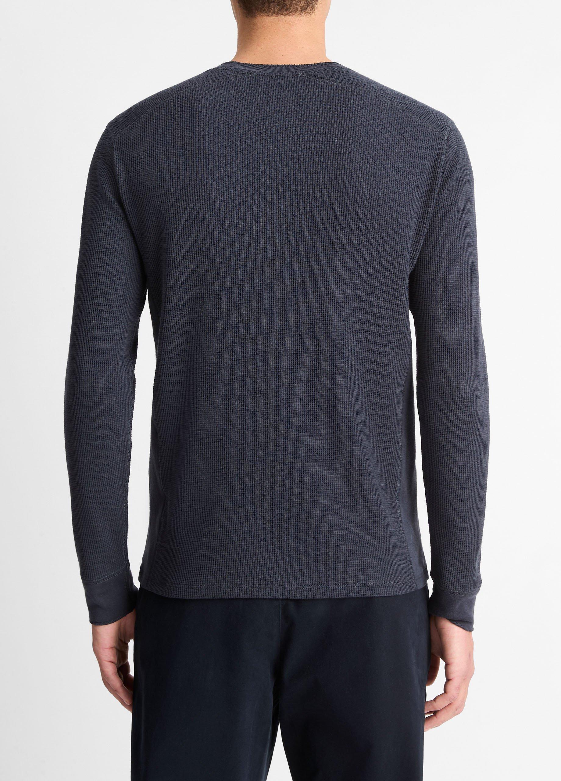 Thermal Long Sleeve Crew Neck Pullover in Long Sleeve | Vince