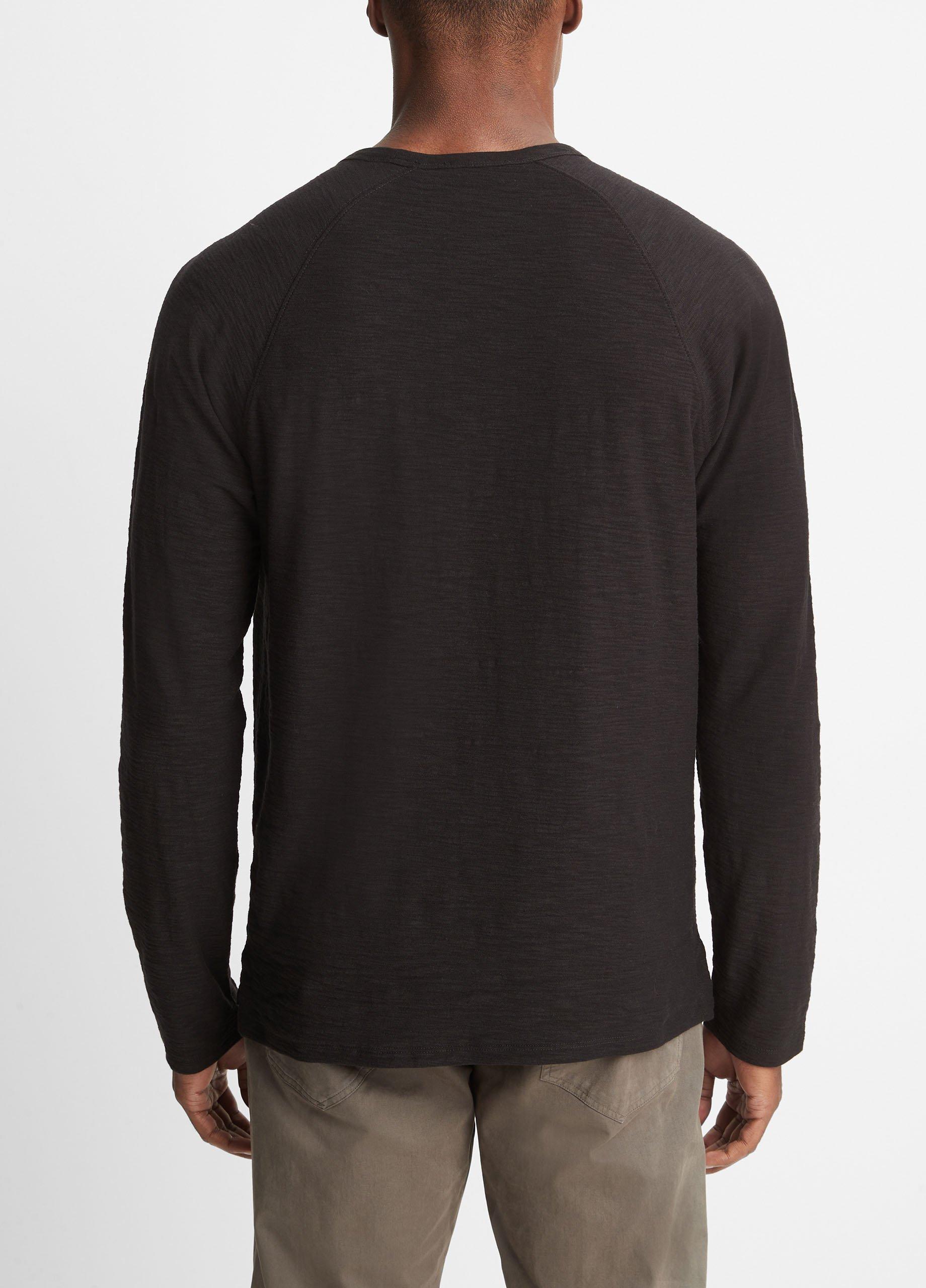 Cotton Long Sleeve Pocket Crew T-Shirt in Tees & Hoodies | Vince