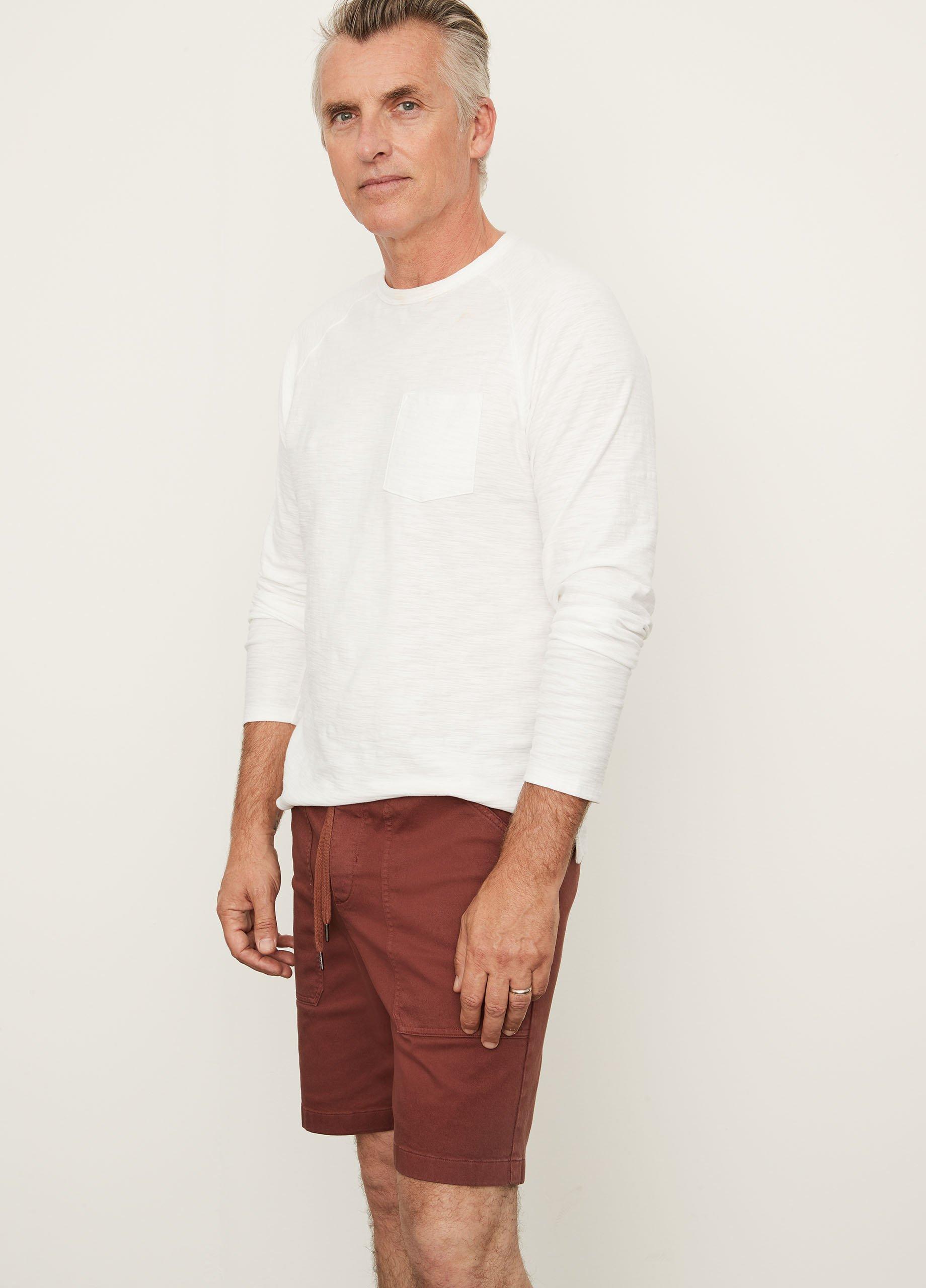 Cotton Long Sleeve Pocket Crew T-Shirt image number 2