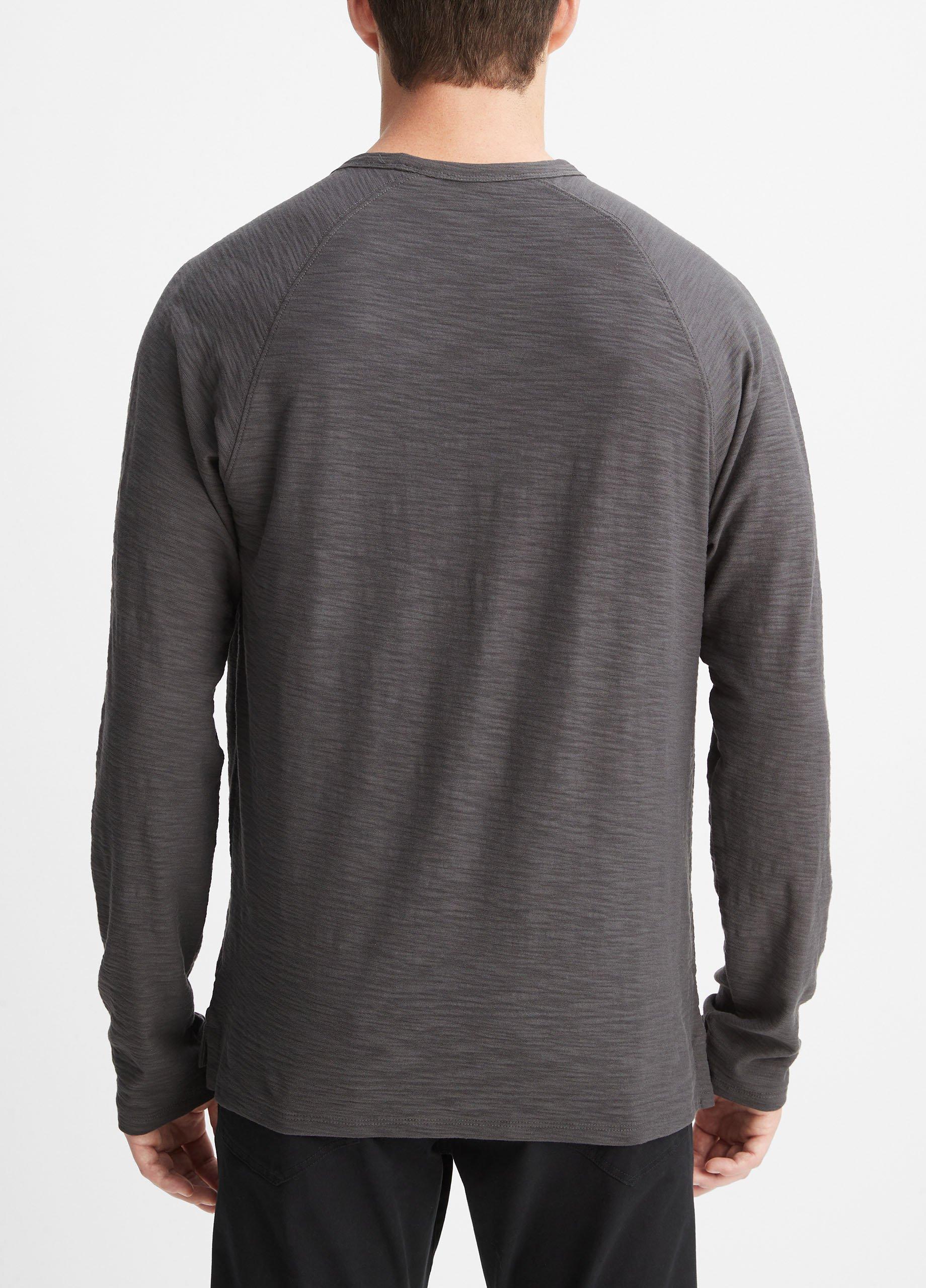 Cotton Long Sleeve Pocket Crew T-Shirt image number 3