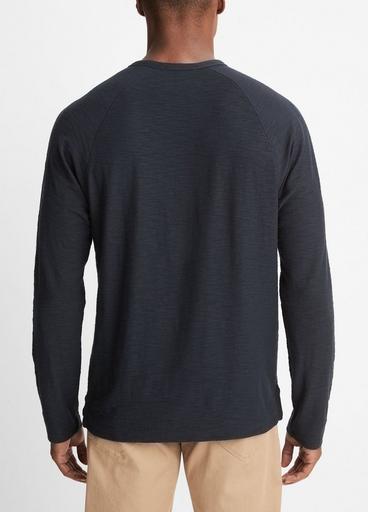 Cotton Long Sleeve Pocket Crew T-Shirt image number 3