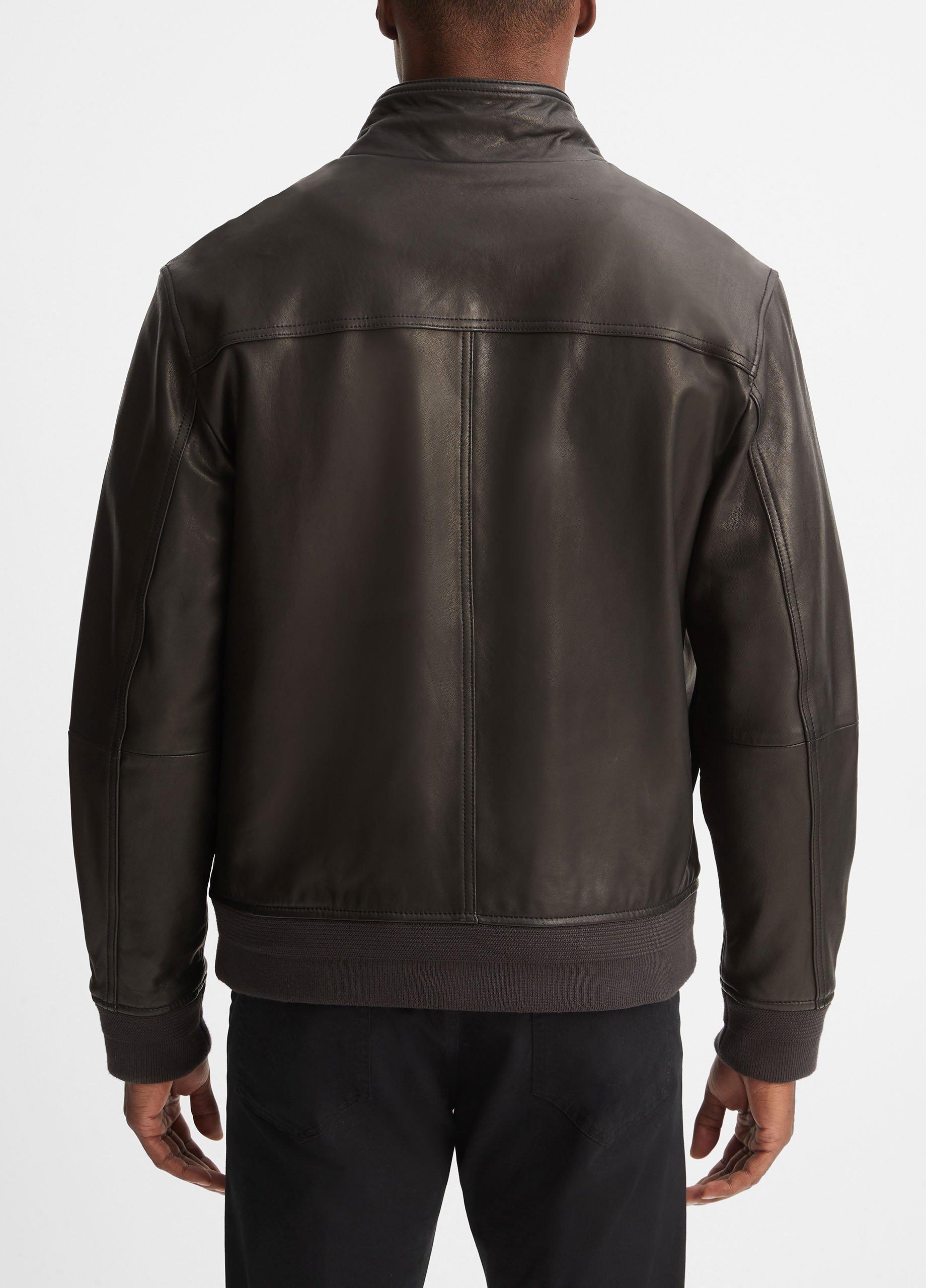 Leather hot sale baracuta jacket