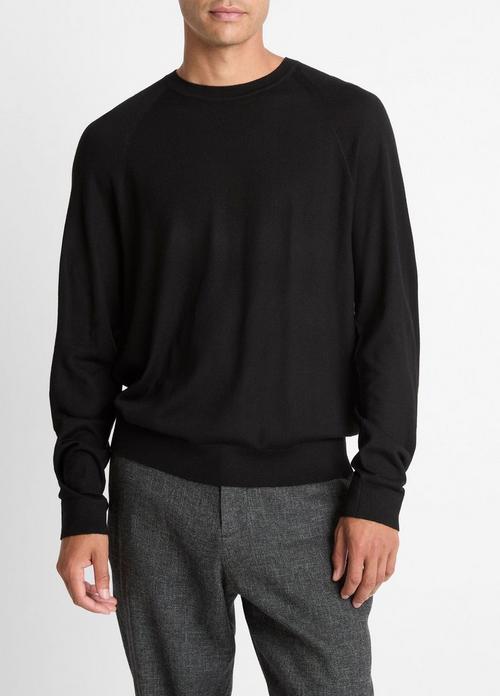 Featherweight Wool-Cashmere Crew Neck Sweater