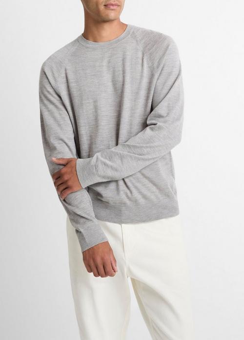 Featherweight Wool-Cashmere Crew Neck Sweater