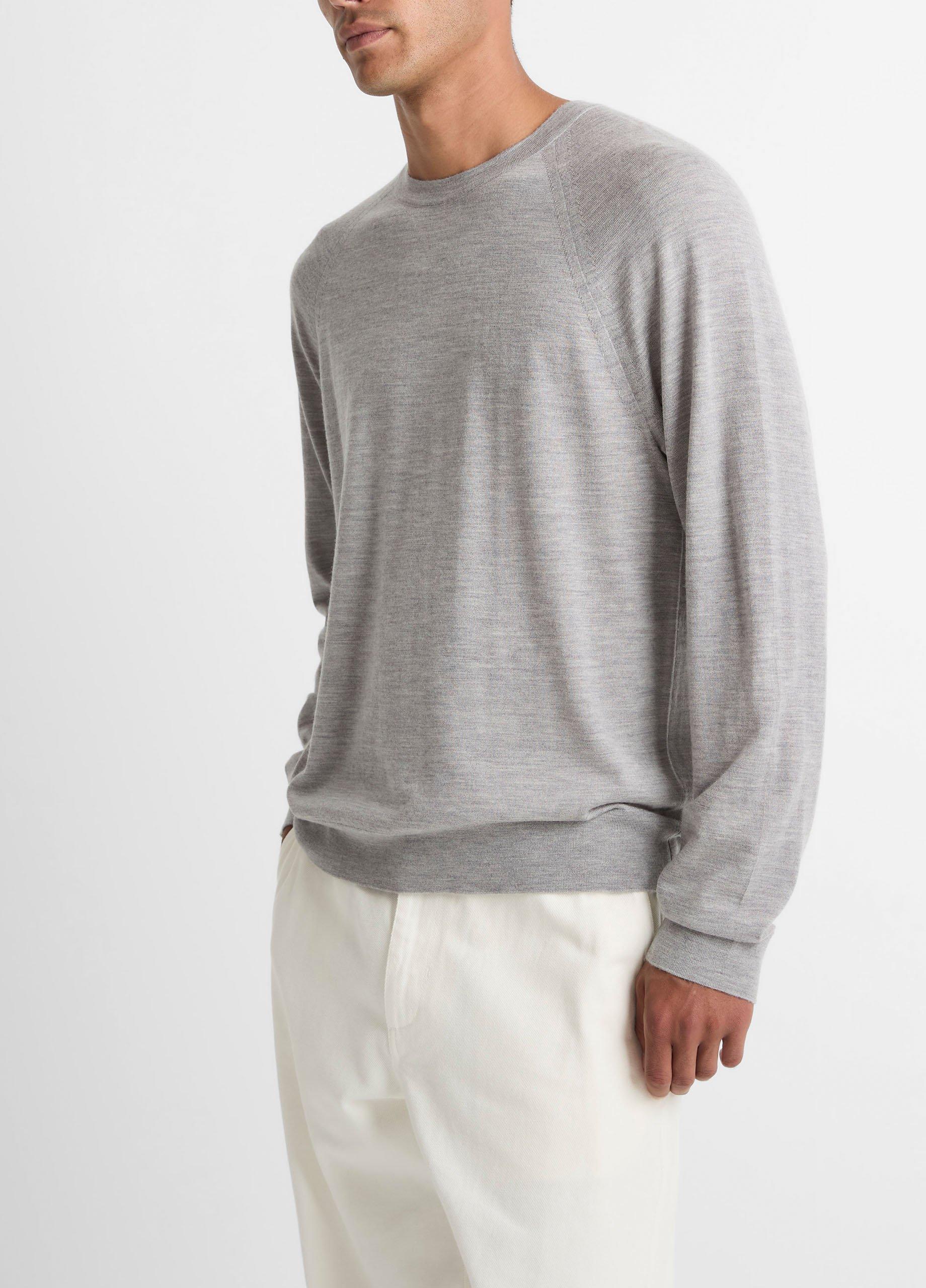 Featherweight Wool-Cashmere Crew Neck Sweater image number 1