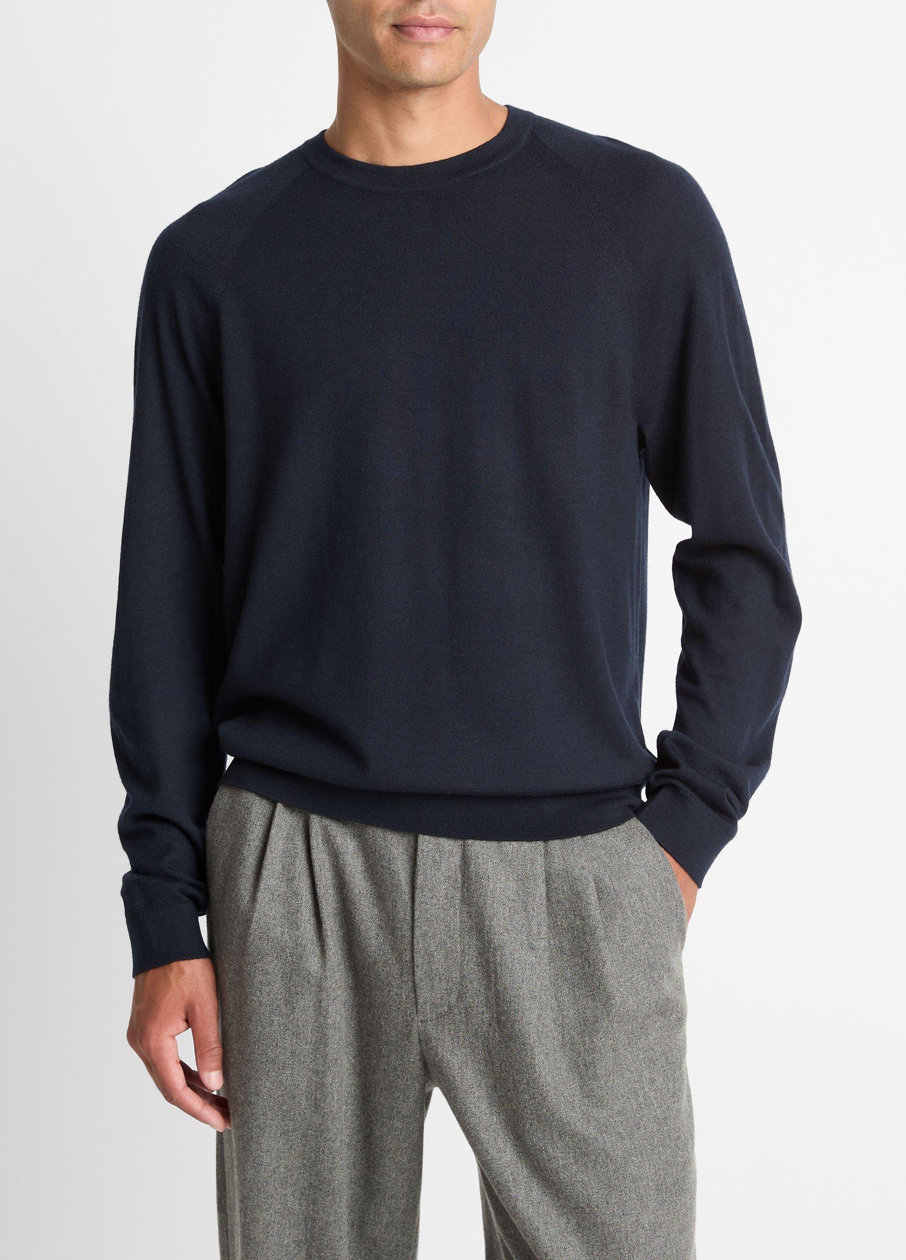 Featherweight Wool-Cashmere Crew Neck Sweater image number 0
