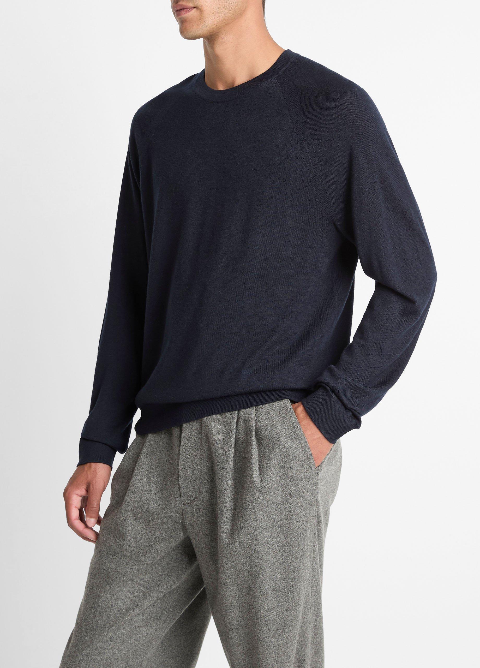 Featherweight Wool-Cashmere Crew Neck Sweater image number 1