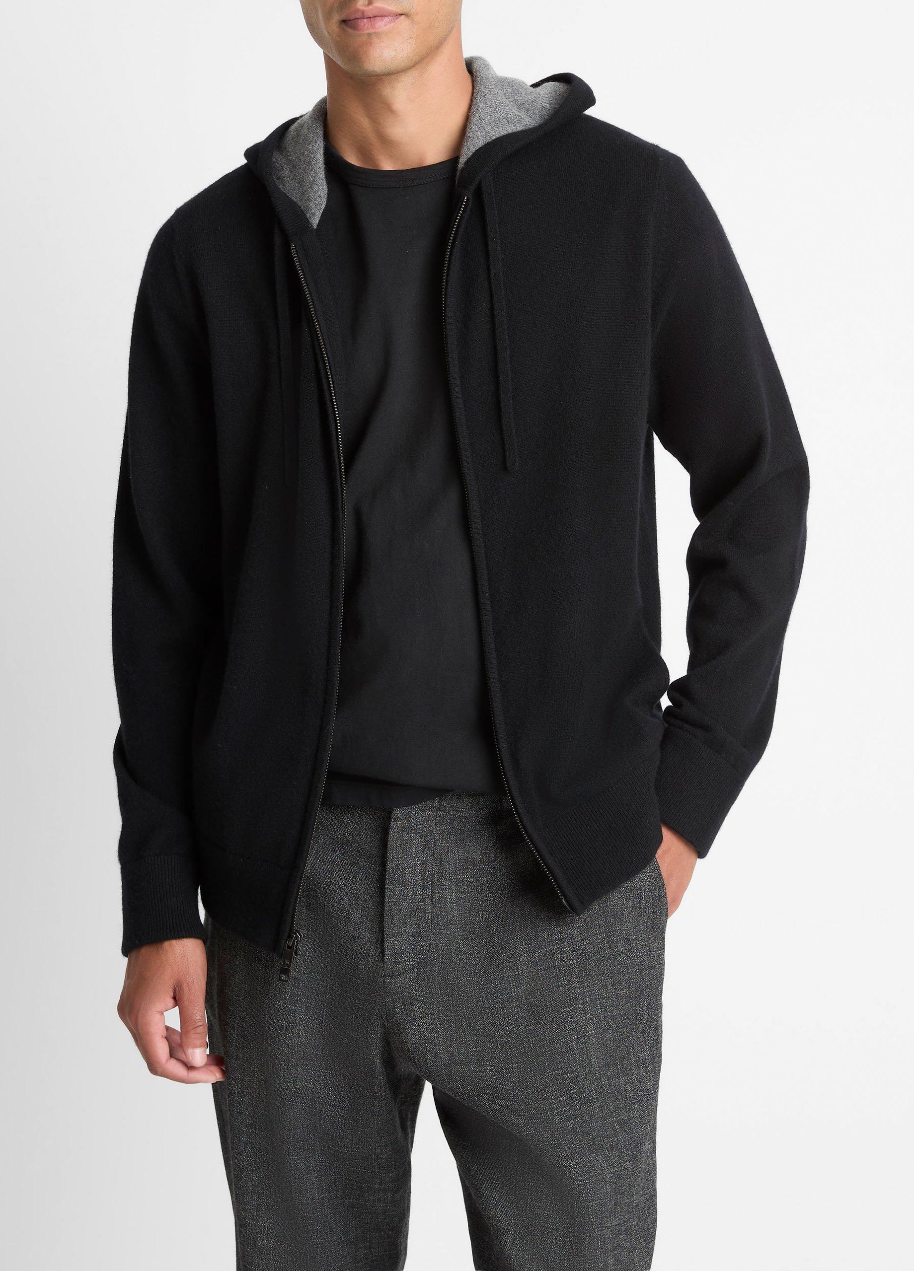 Cashmere Zip-Front Hoodie image number 0
