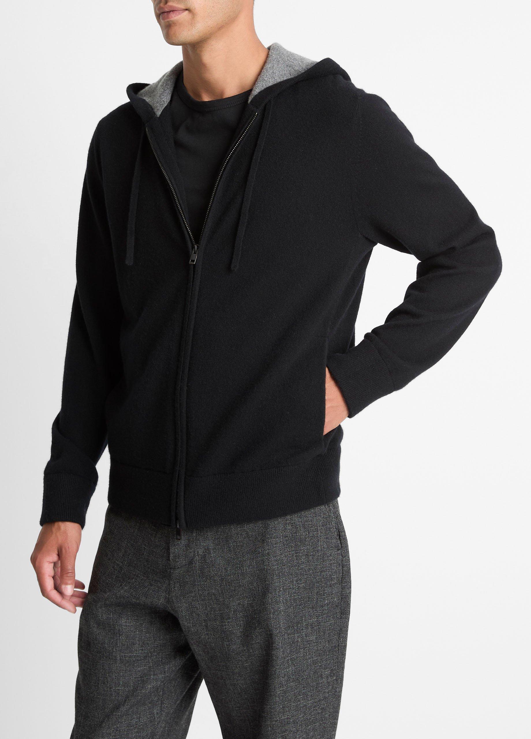 Cashmere Zip-Front Hoodie image number 1