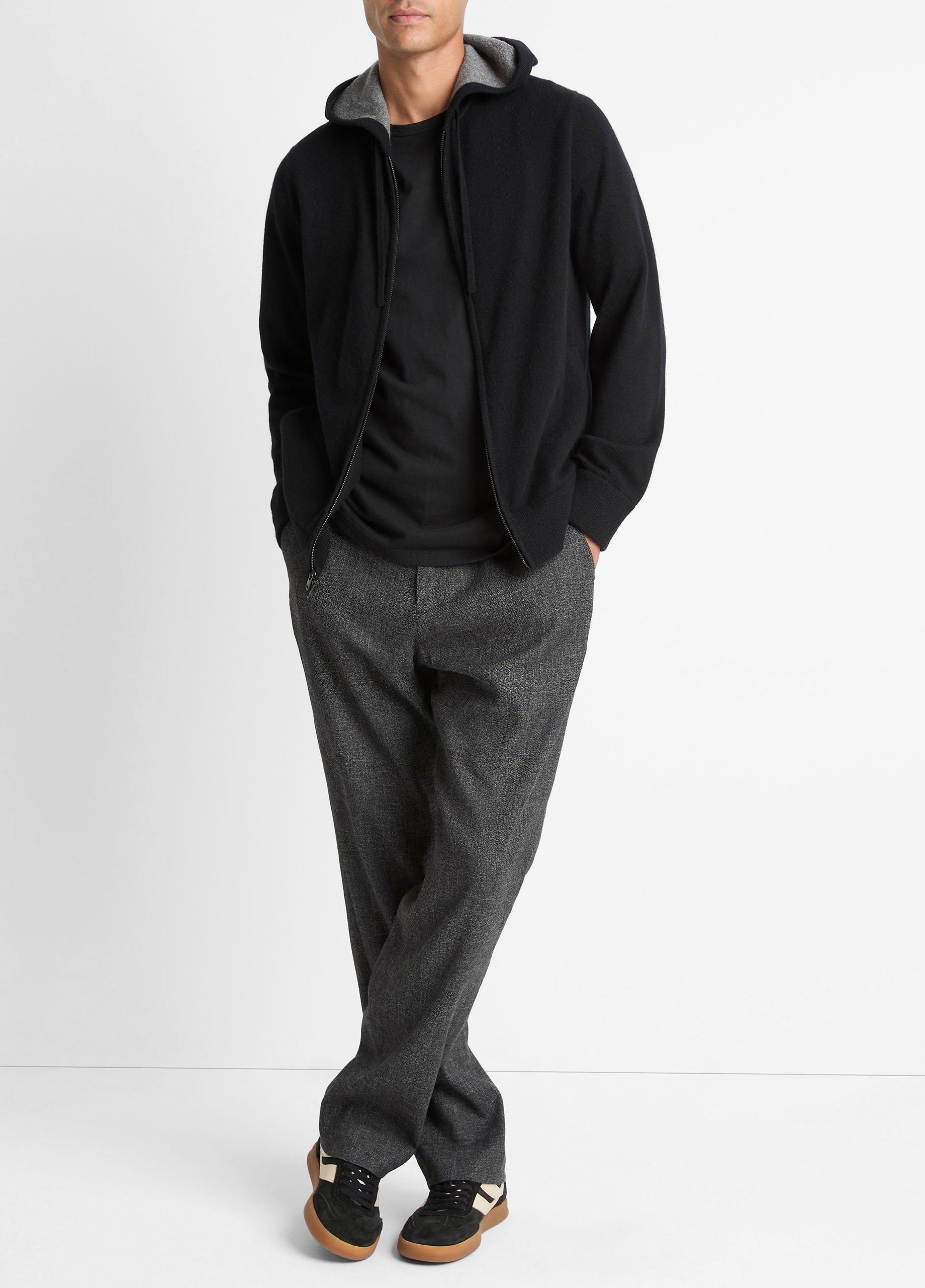 Cashmere Zip-Front Hoodie image number 3